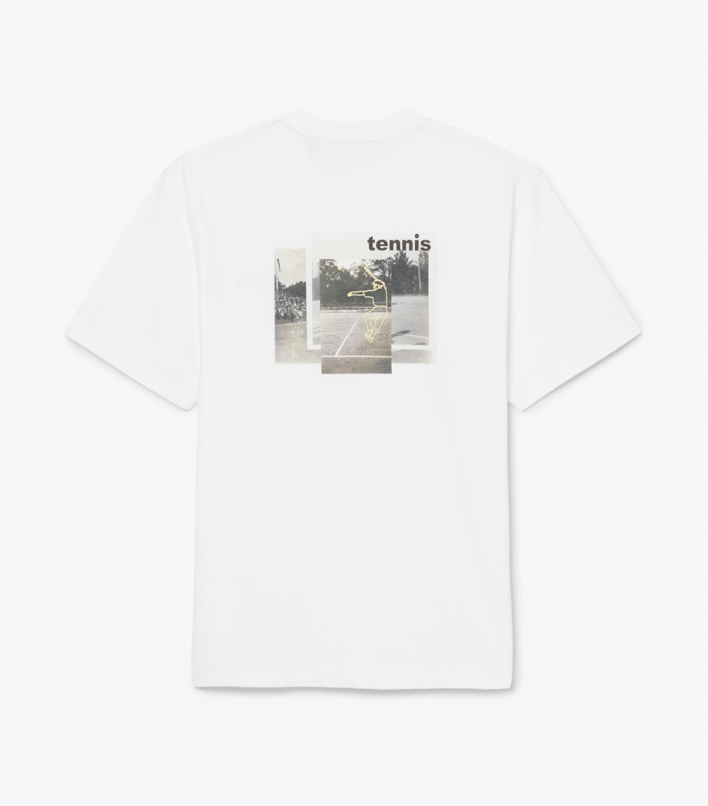 Lacoste Print Cotton T-Shirt Flour