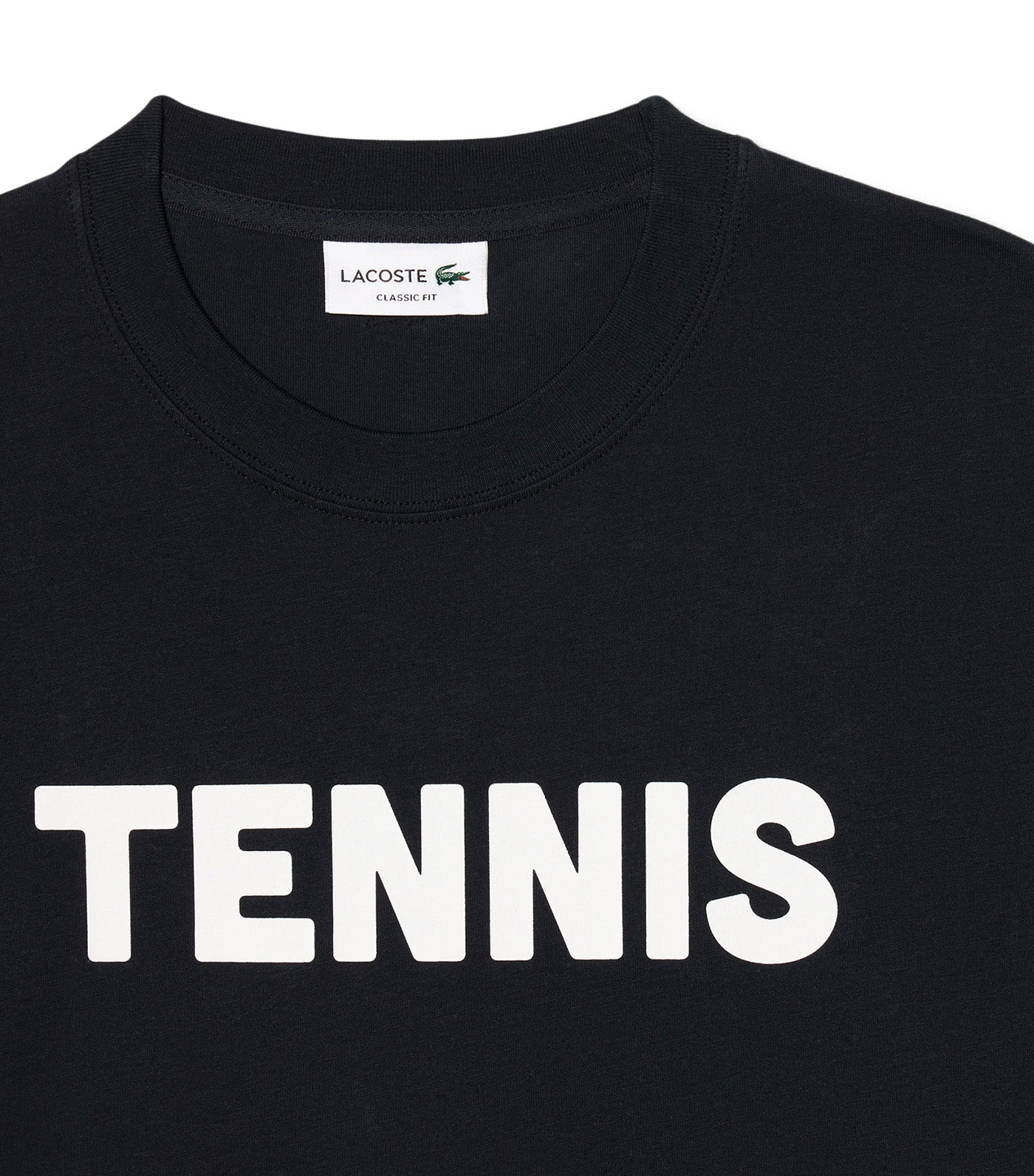 Lacoste Printed Cotton T-Shirt Blackbird