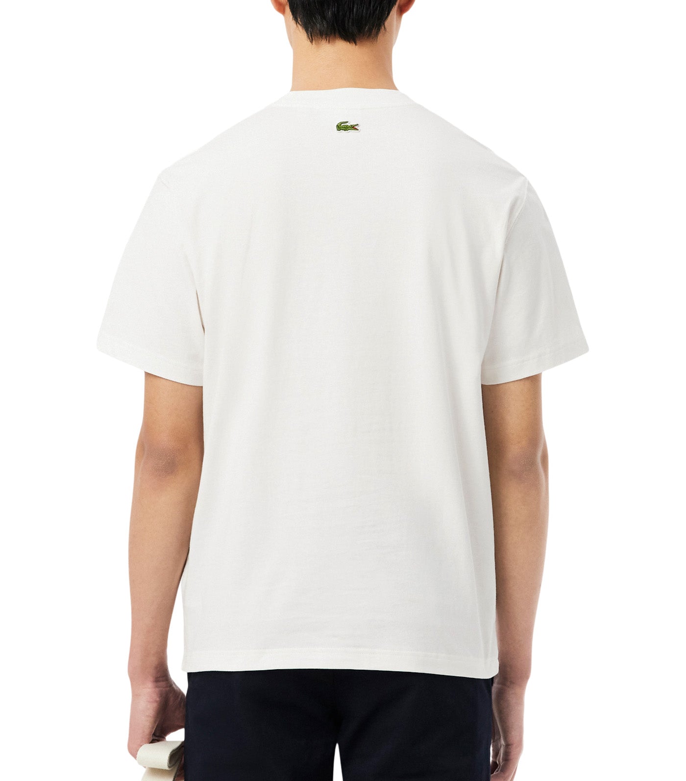 Lacoste Printed Cotton T-Shirt Flour