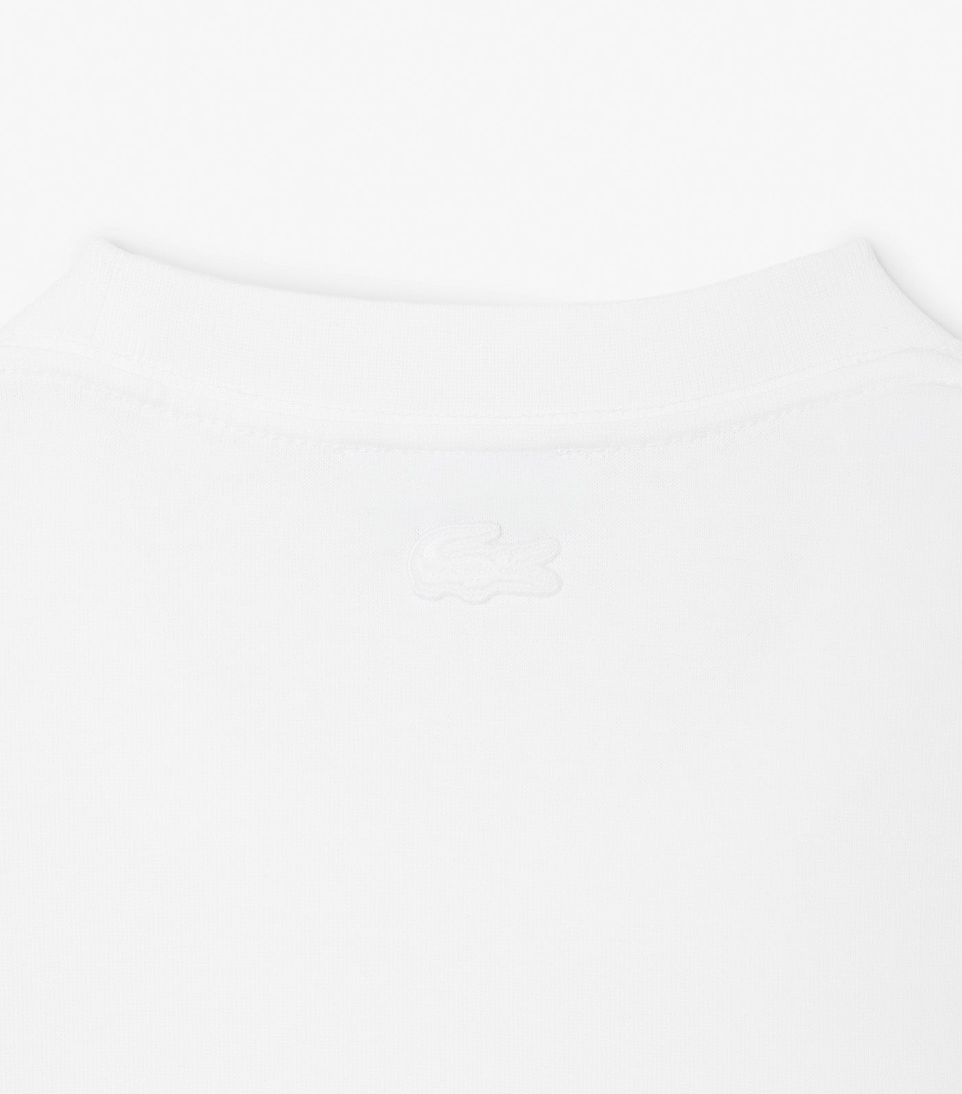 Lacoste Embroidered Heavy Jersey T-Shirt White