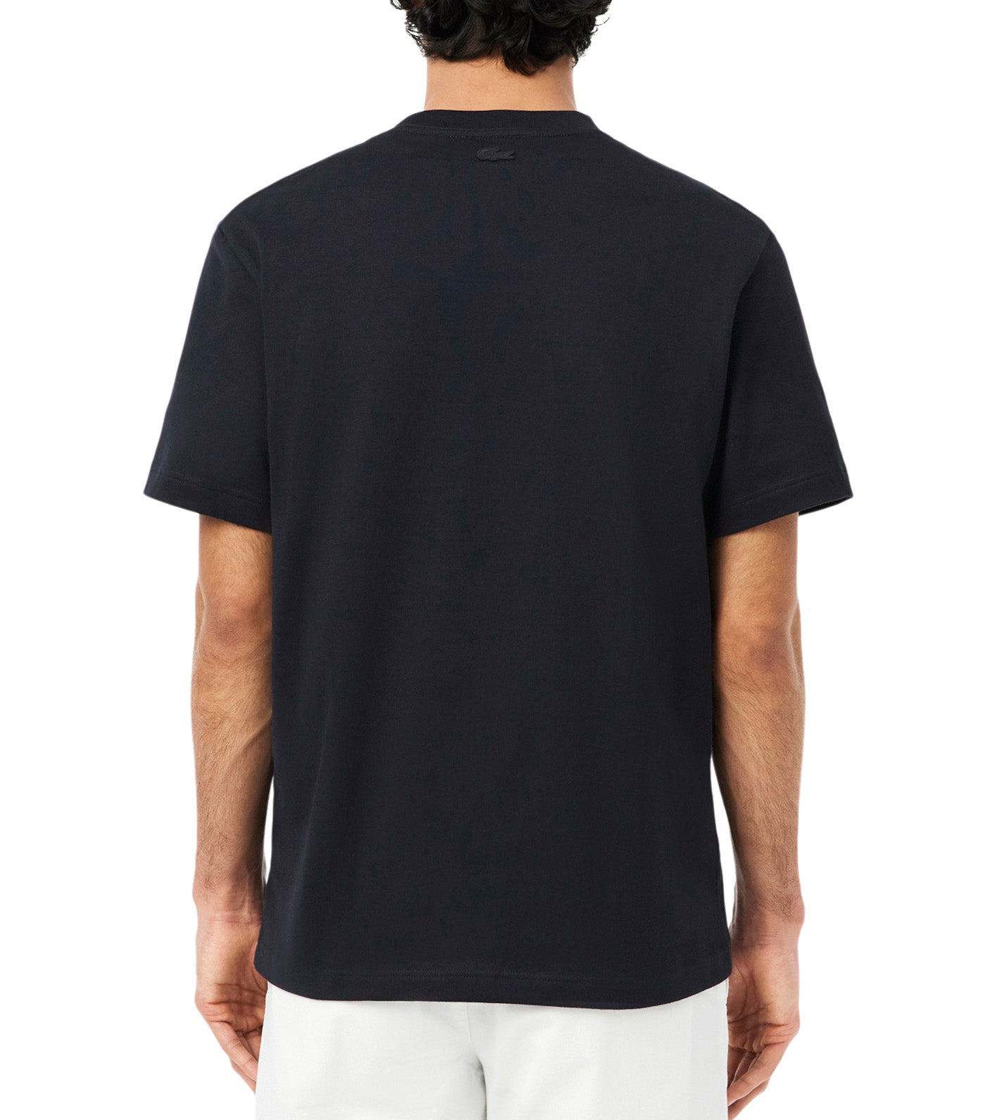 Lacoste Embroidered Heavy Jersey T-Shirt Blackbird