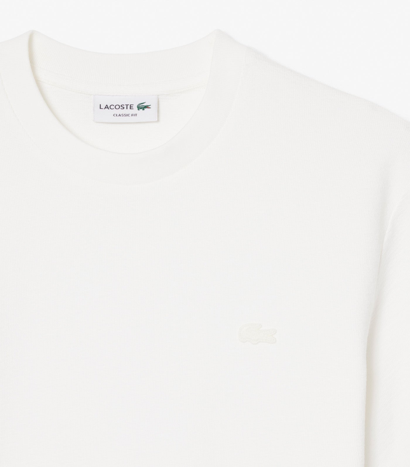 Lacoste Textured Jersey T-Shirt Flour