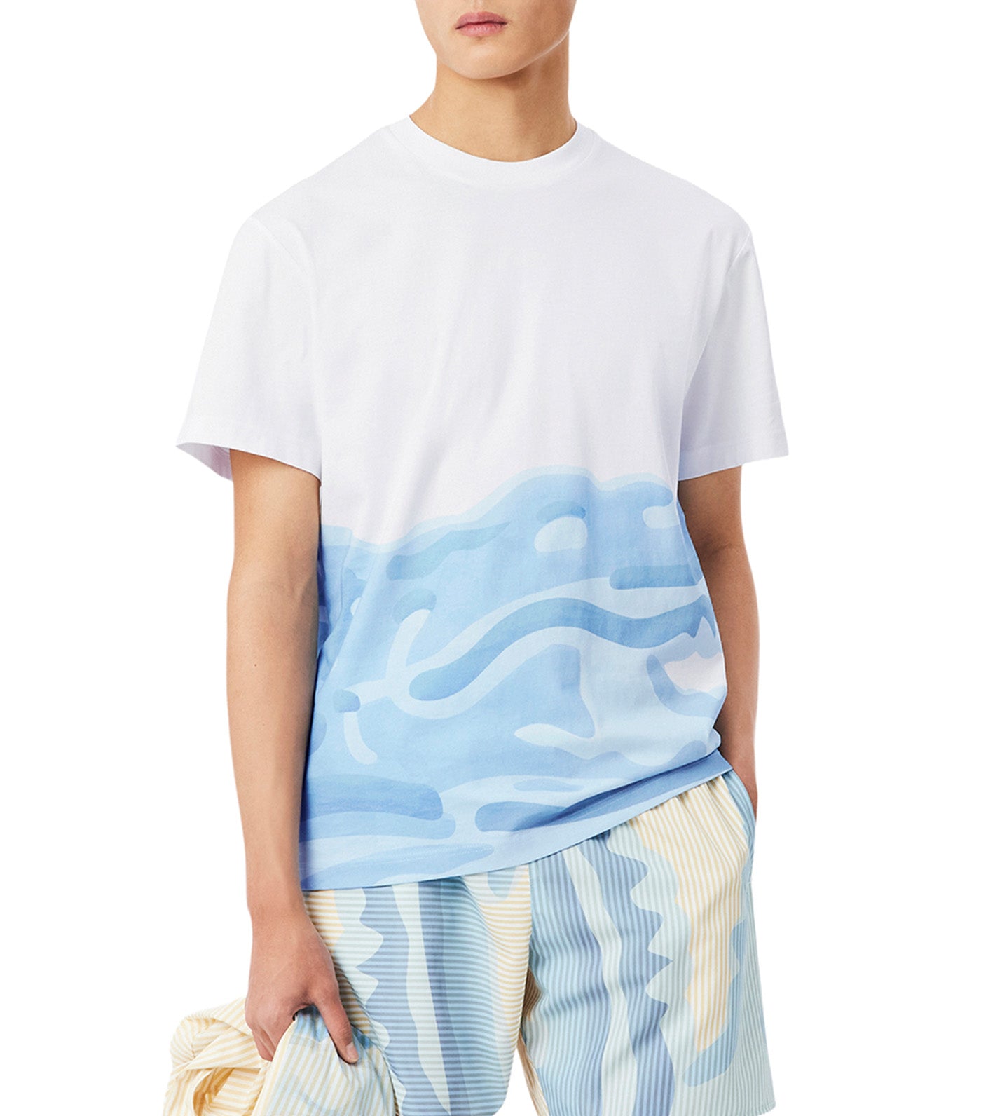 Printed Cotton T-Shirt White