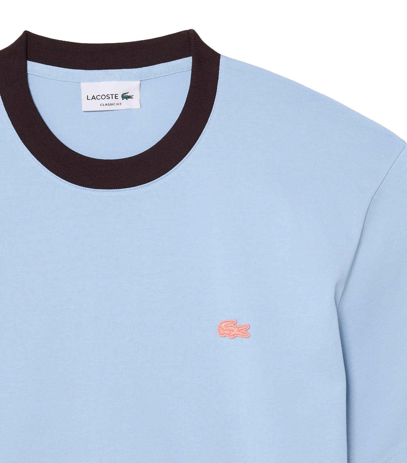 Classic Fit Colour-Block Cotton T-Shirt Chambray