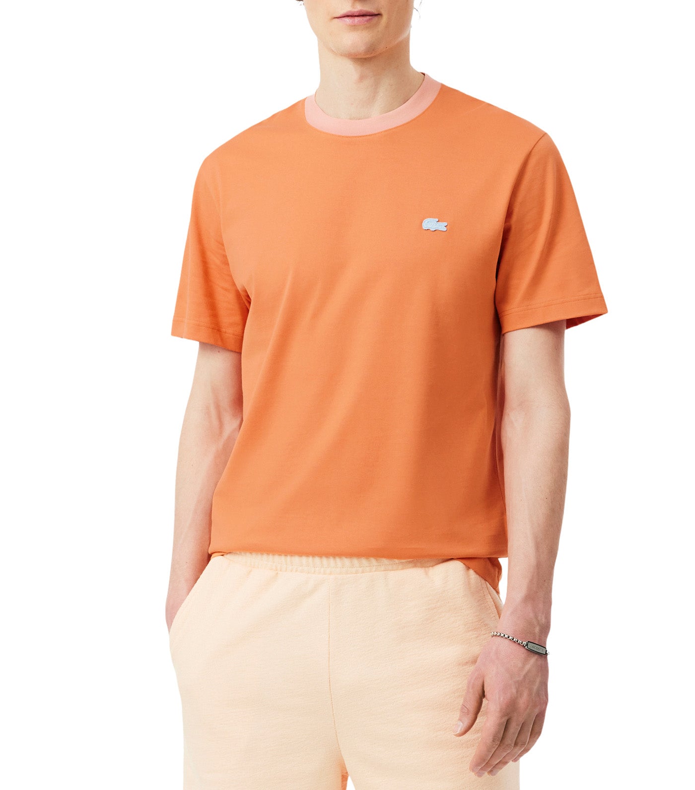 Classic Fit Colour-Block Cotton T-Shirt Blossom