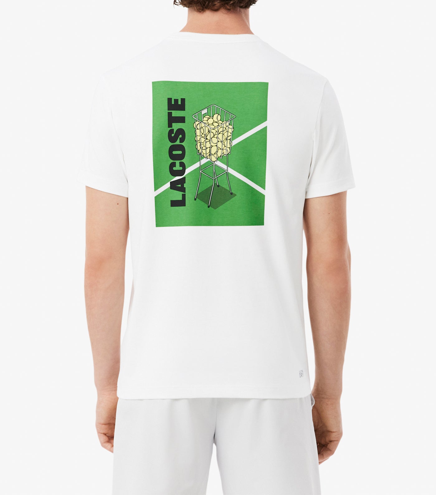 Ultra Dry Printed Tennis T-Shirt White