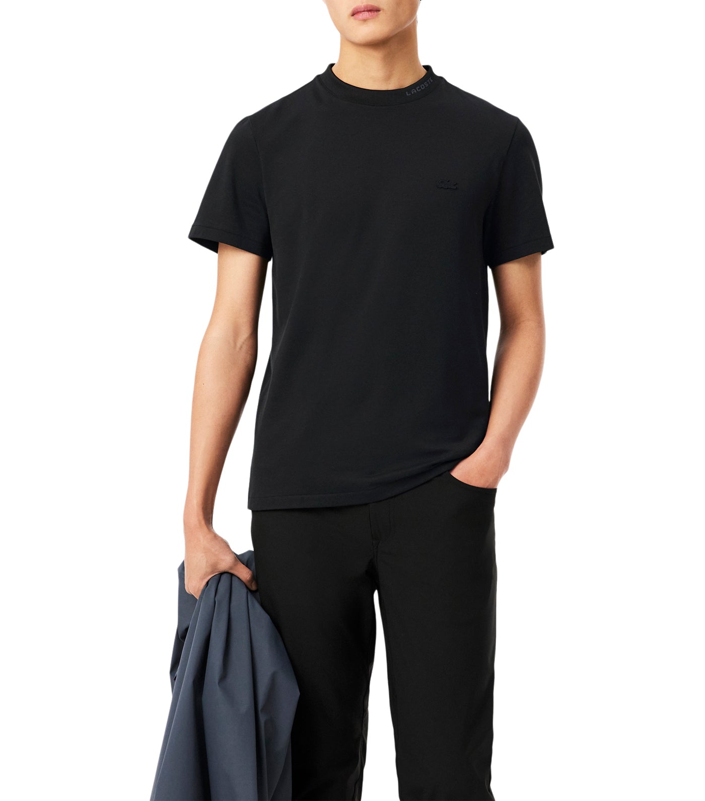 Jacquard Branded Piqué T-Shirt