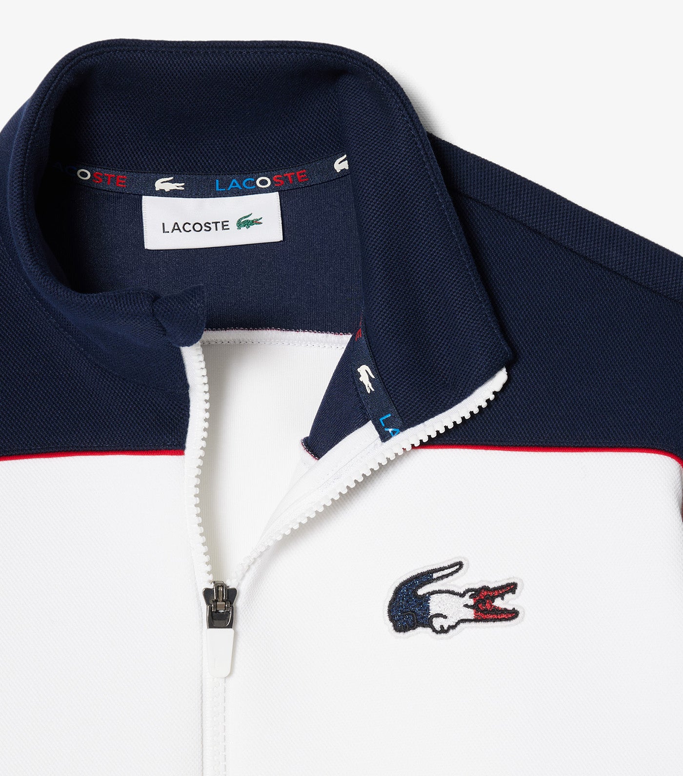 French Tennis Team Ceremony Jacket Navy Blue/White-Red