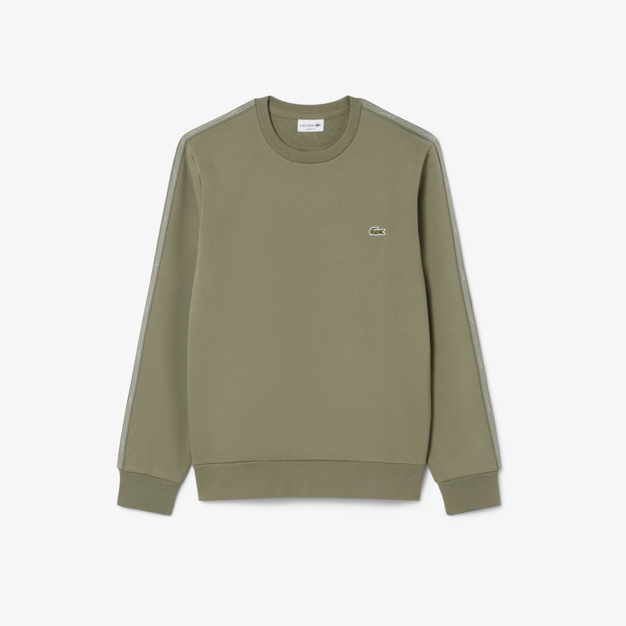 Stripe Band Fleece Sweatshirt