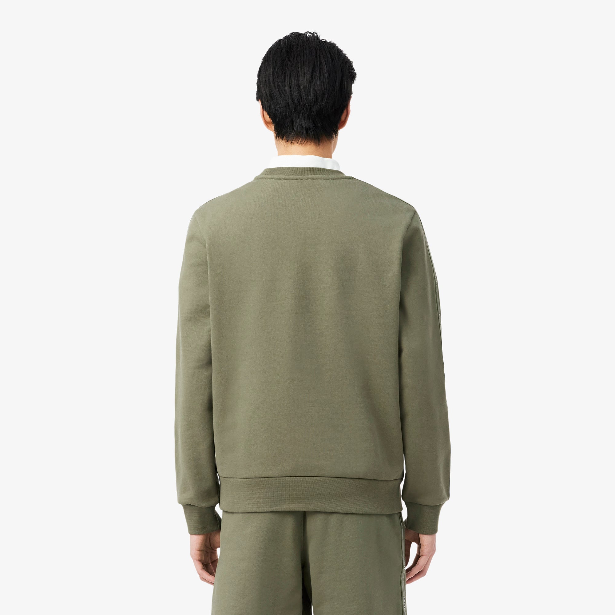 Stripe Band Fleece Sweatshirt
