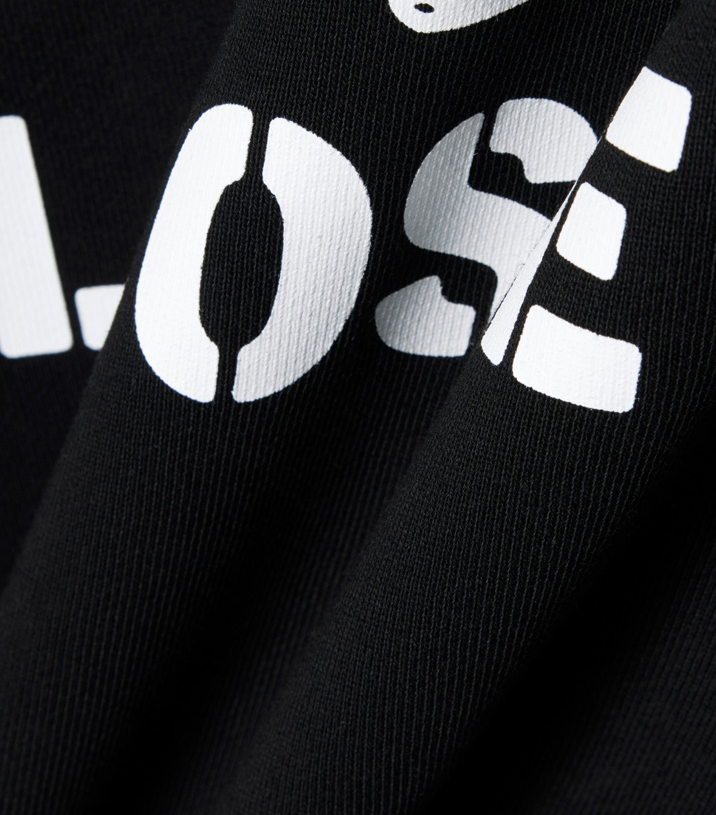 Lacoste Loose Fit Printed Hoodie Black