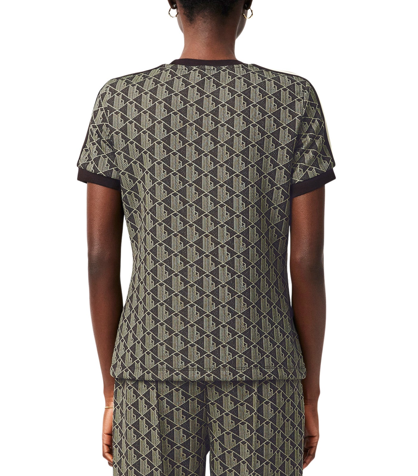 Slim Fit Monogram Jacquard T-Shirt