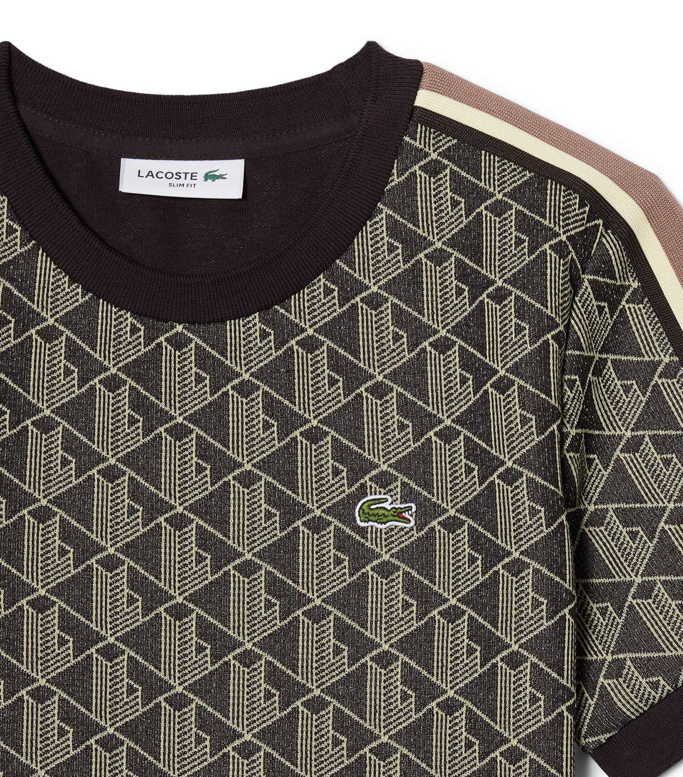 Slim Fit Monogram Jacquard T-Shirt