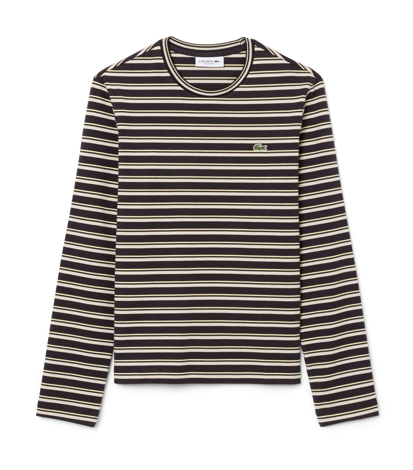 Long Sleeved Striped Jersey T-Shirt Buffalo/Lionne-Yellow