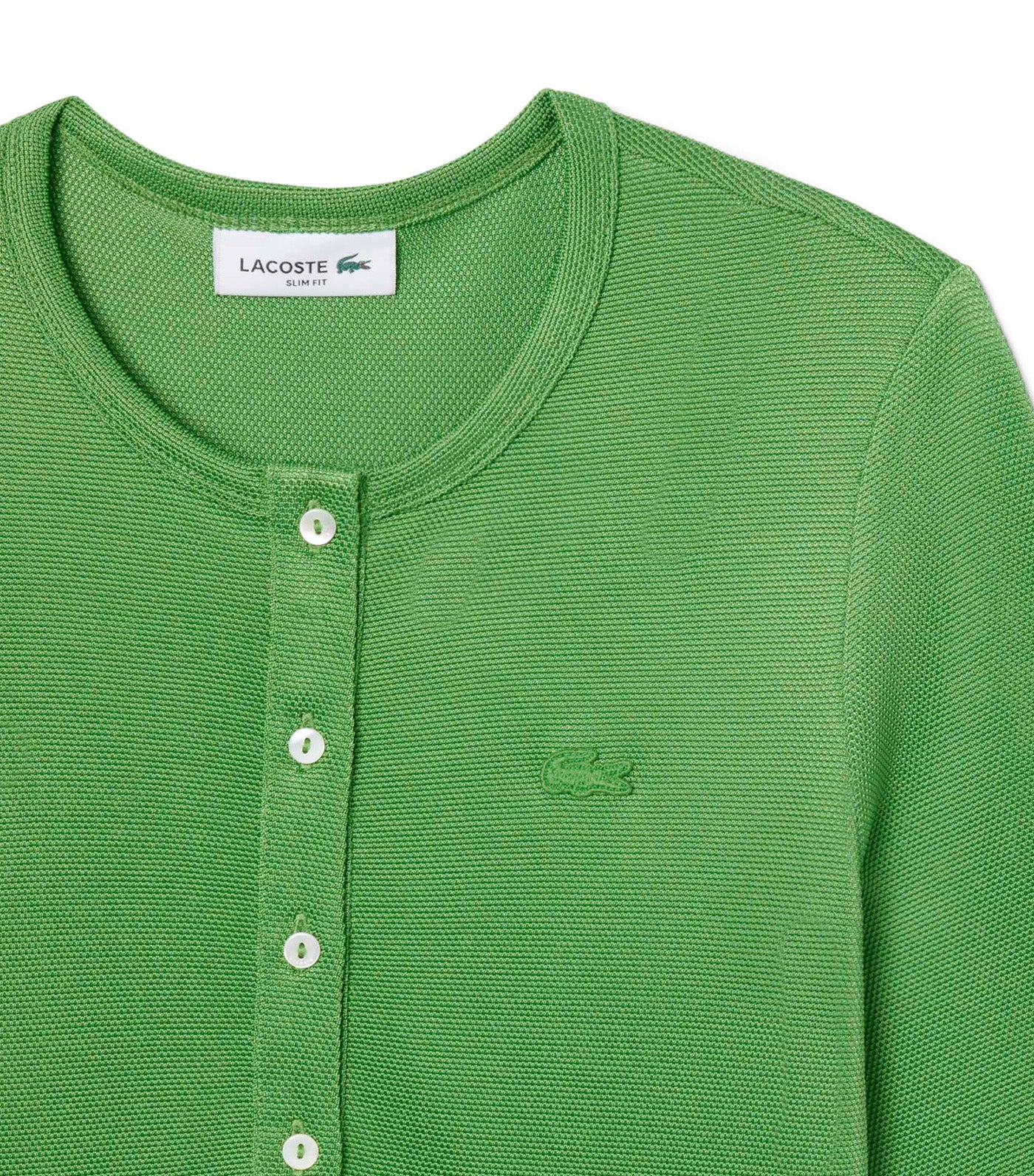Slim Fit Glossy Piqué Piqué T-Shirt Billiard Green