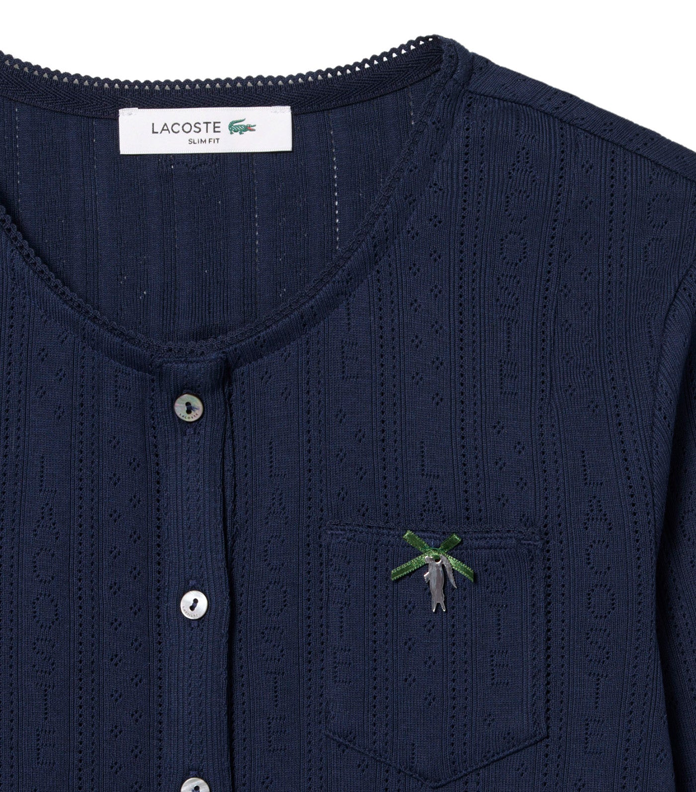 Slim Fit Pointelle Cardigan