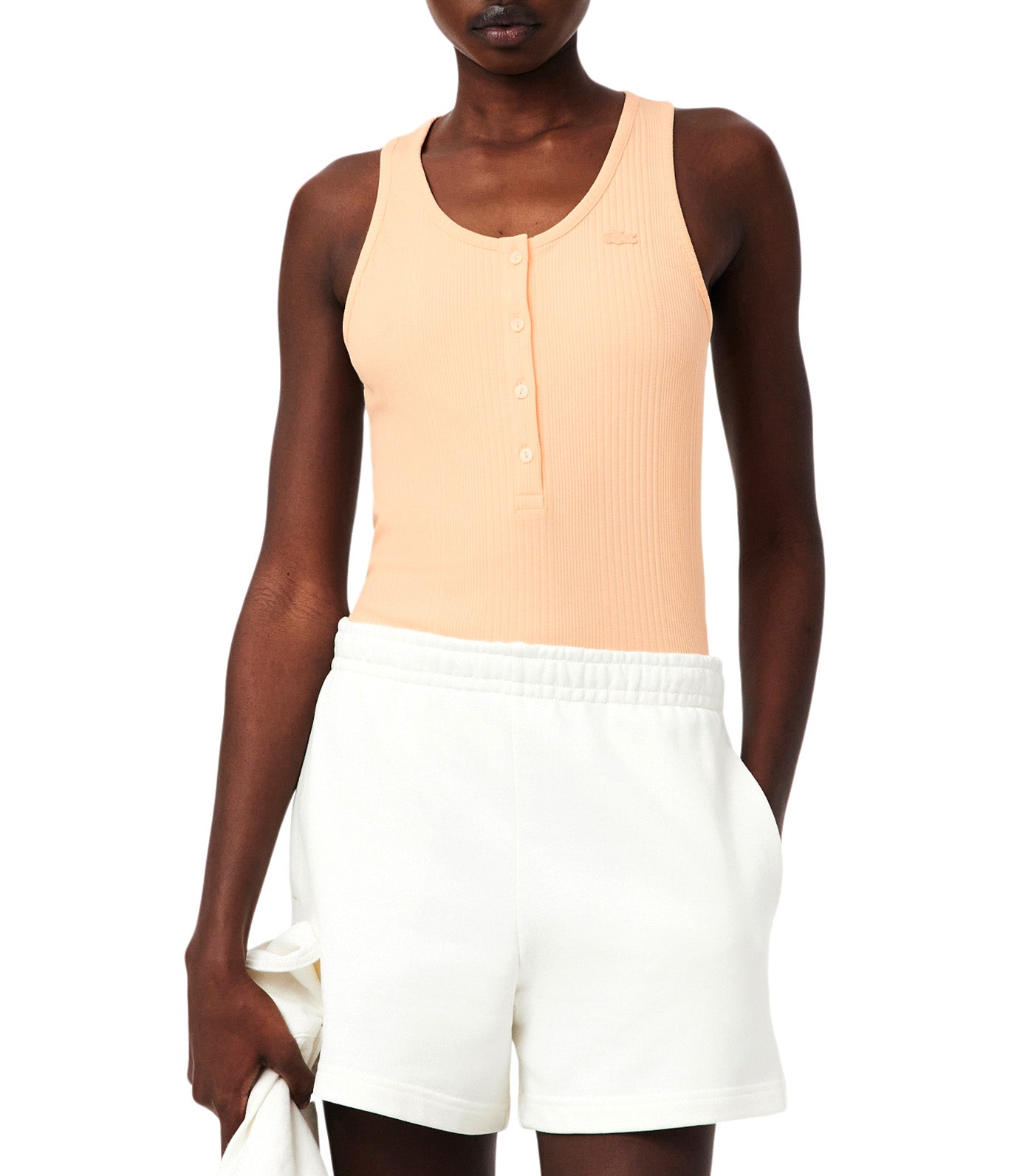 Slim Fit Ribbed Cotton Tank Top