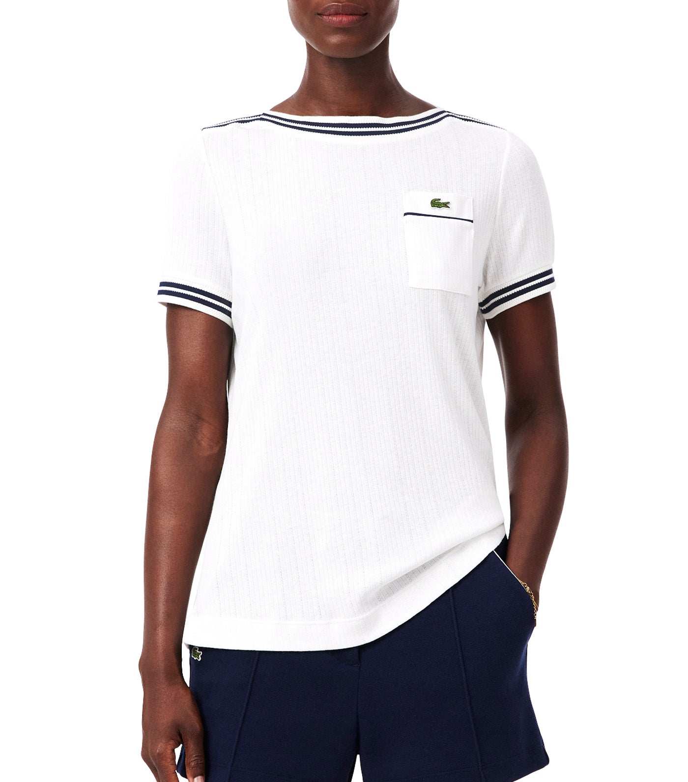 French Made Boat Neck T-Shirt