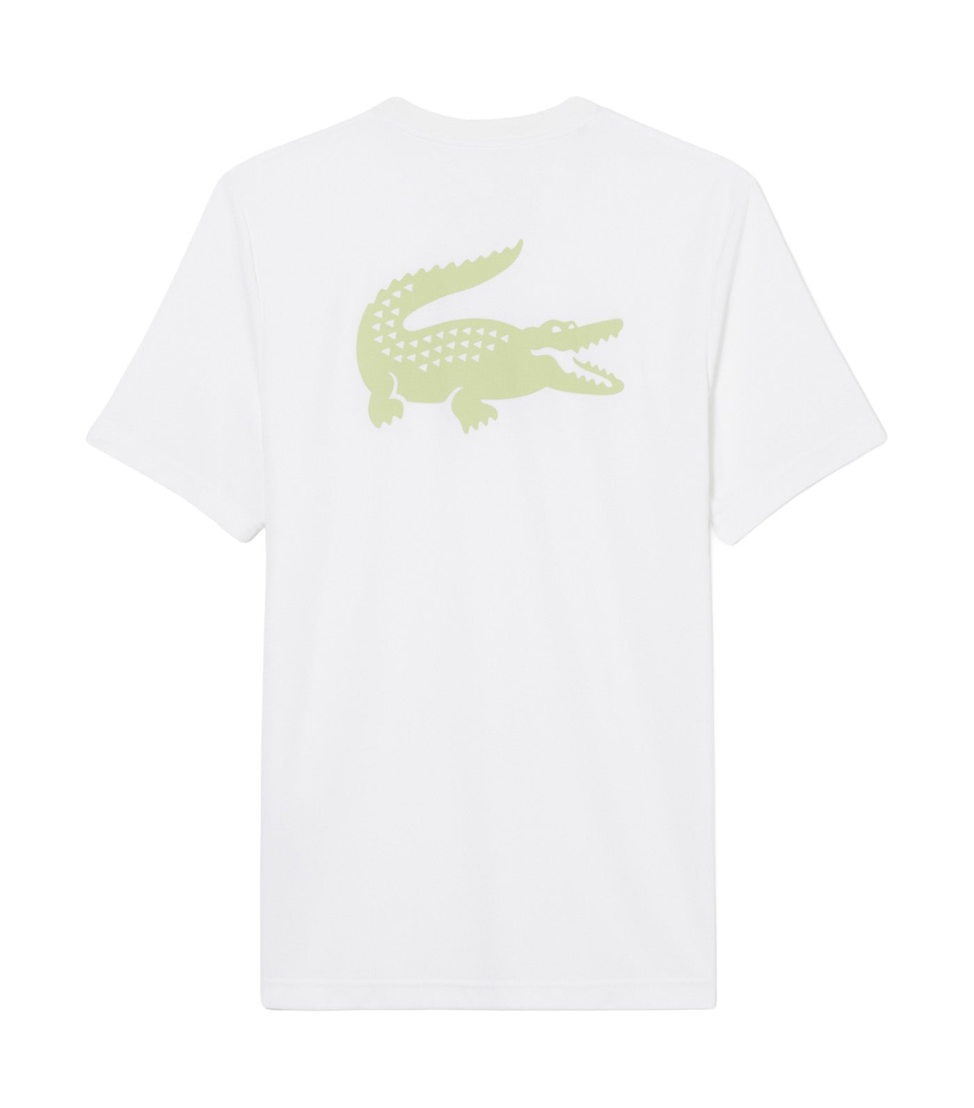 Lacoste Ultra Dry Crocodile Print Sport T-Shirt White