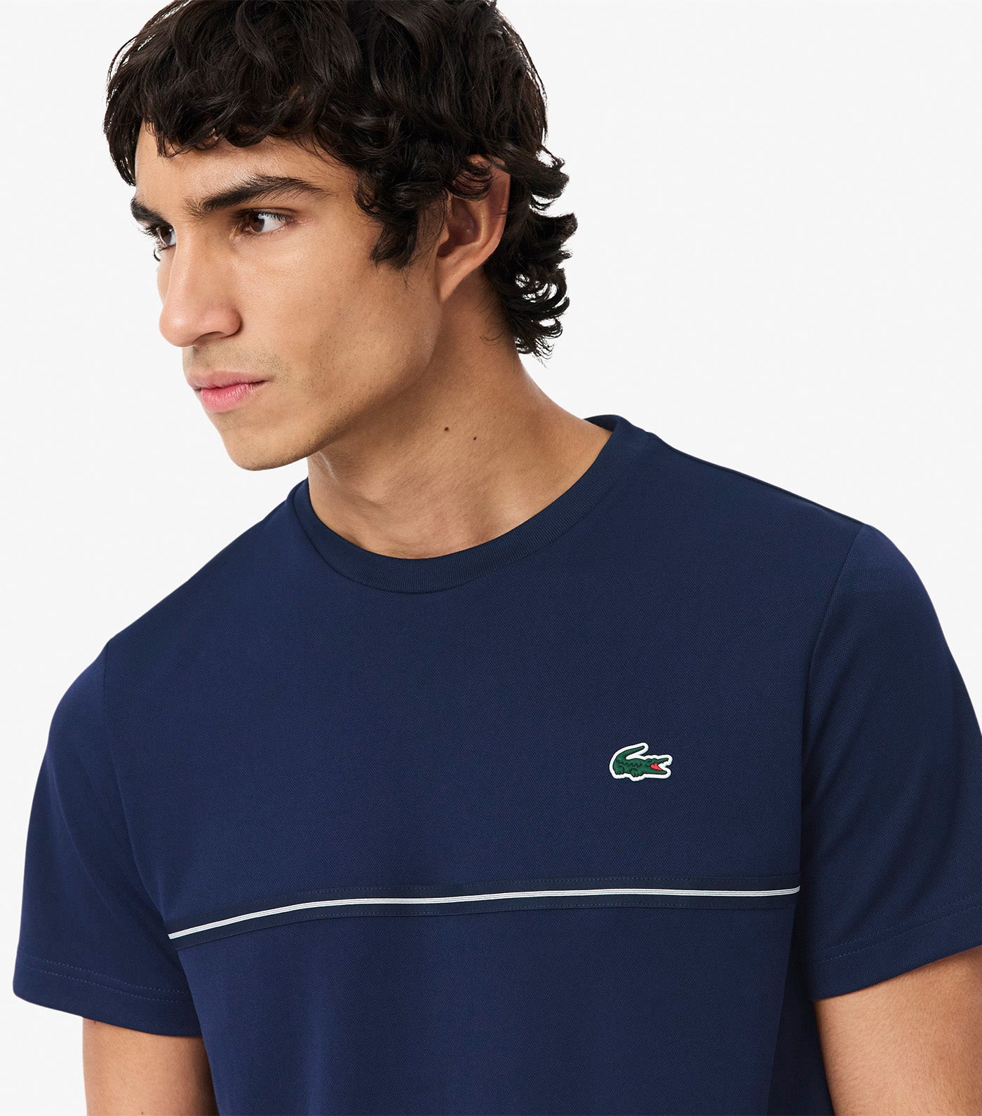 Ultra Dry Crocodile Print Sport T-Shirt Navy Blue