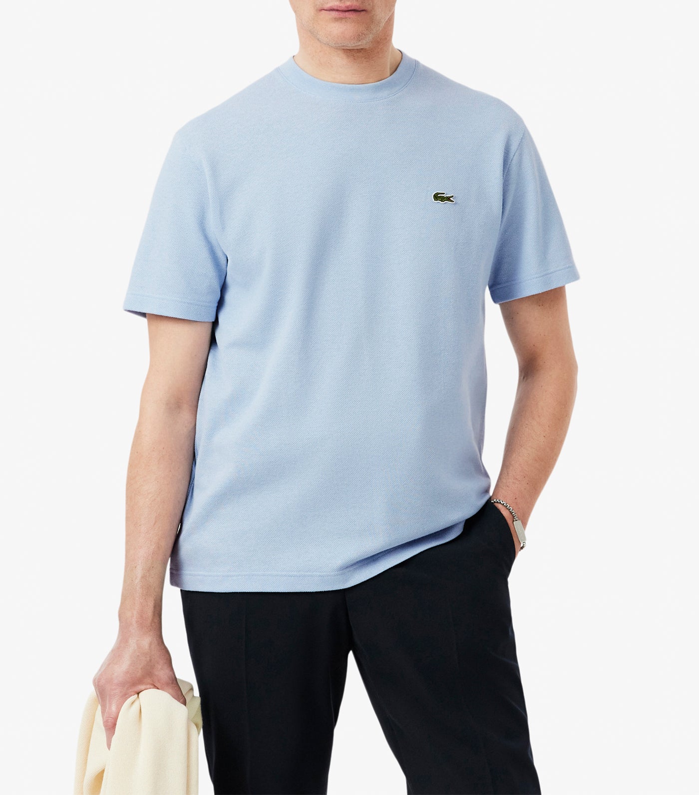 Heavy Cotton and Linen Piqué T-Shirt