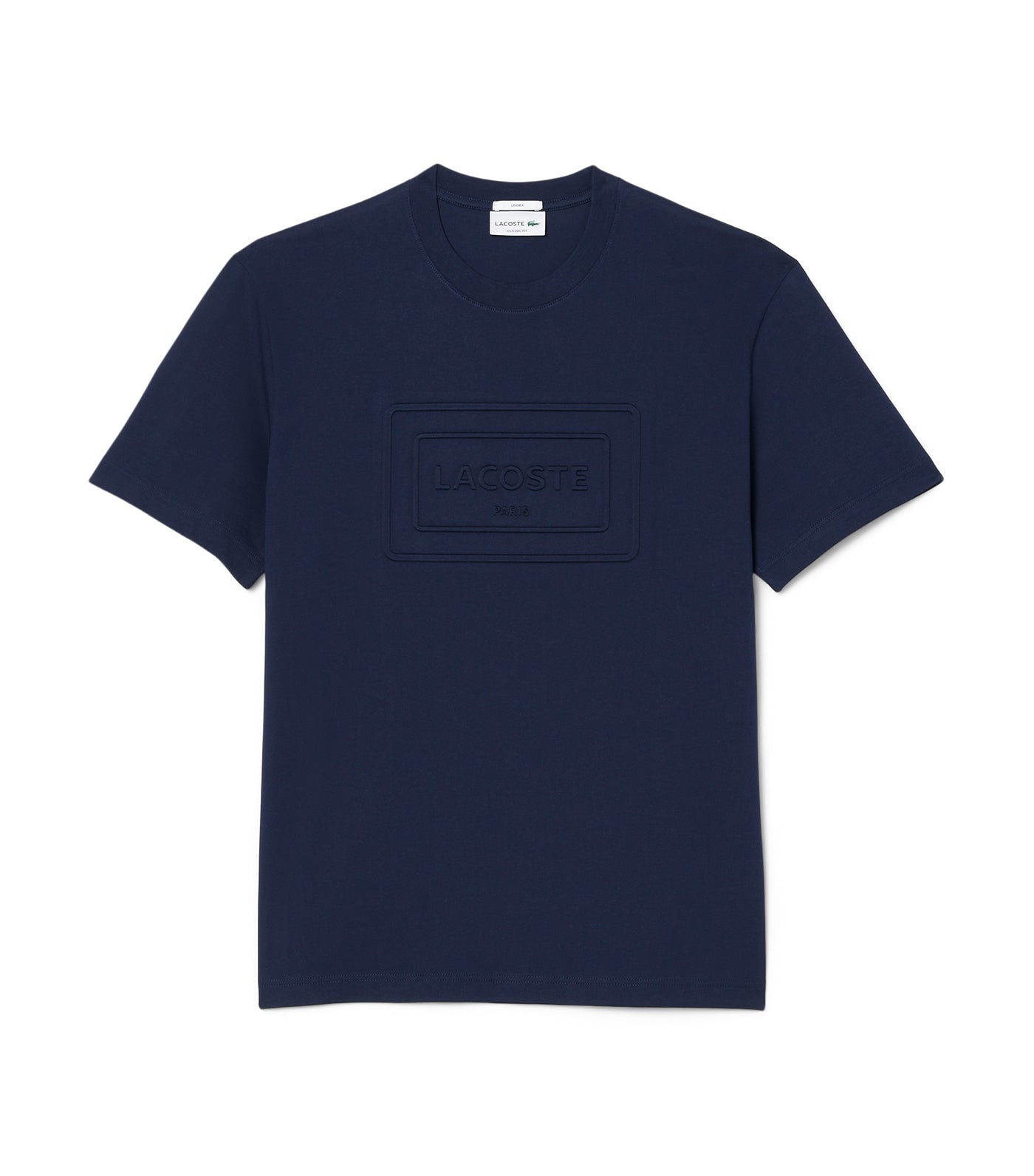 Lacoste Embroidered Cotton T-Shirt Navy Blue