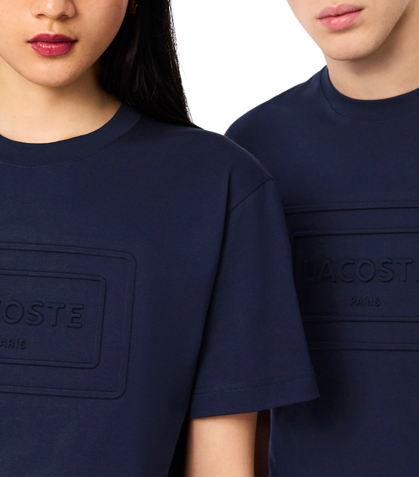 Lacoste Embroidered Cotton T-Shirt Navy Blue