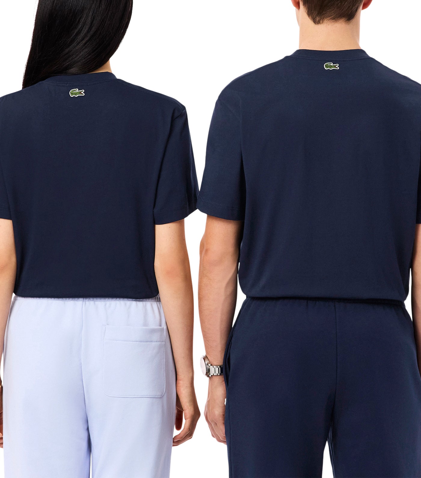 Lacoste Embroidered Cotton T-Shirt Navy Blue