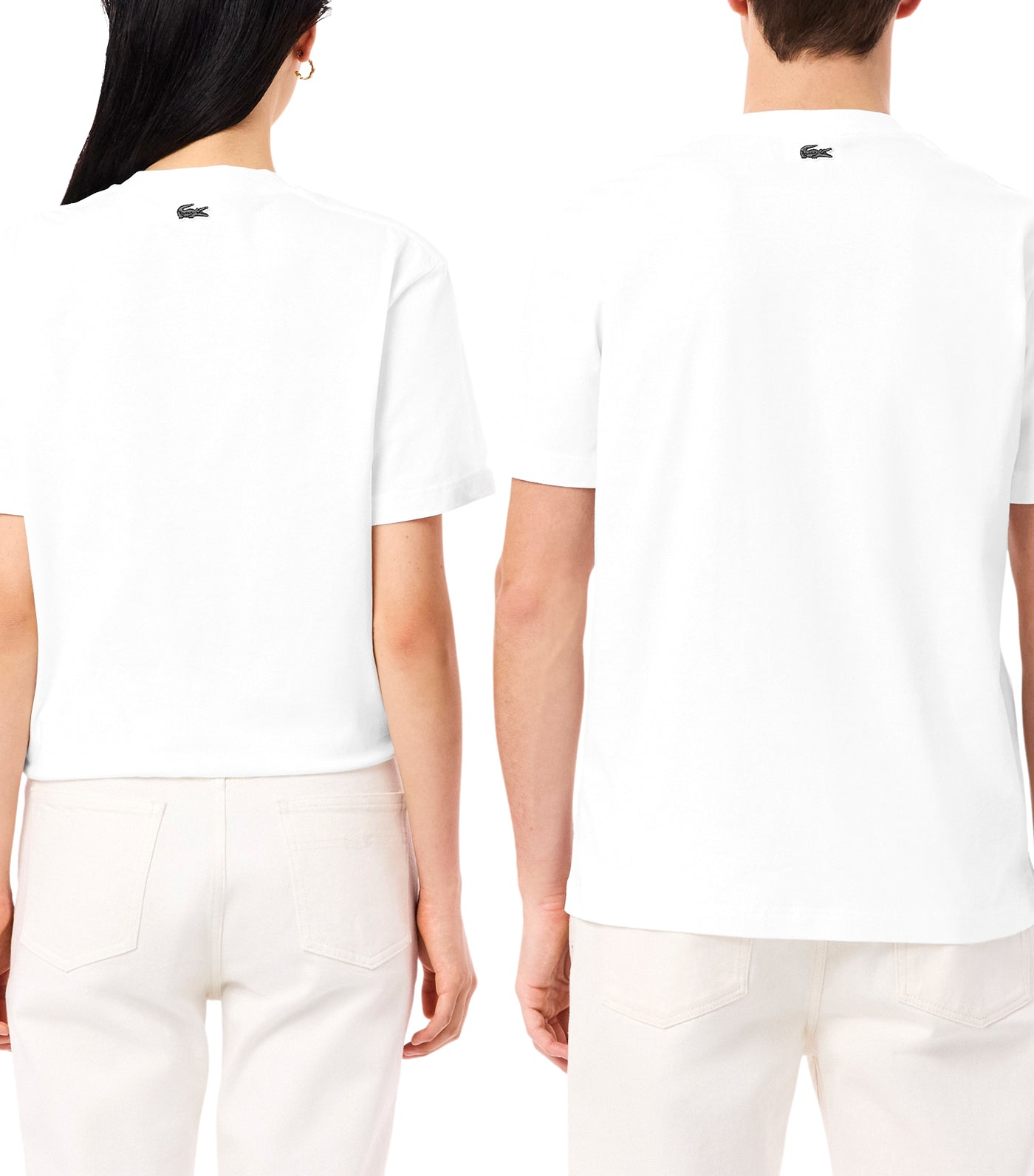 Lacoste Embroidered Cotton T-Shirt Flour