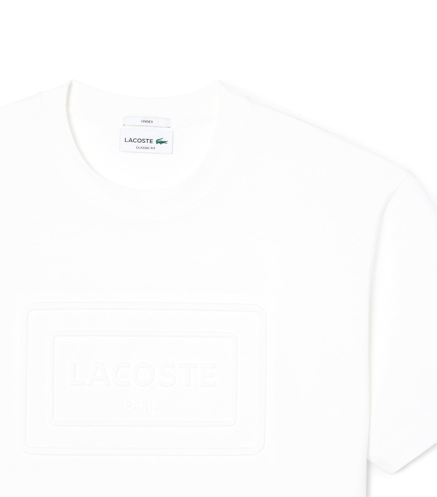 Lacoste Embroidered Cotton T-Shirt Flour