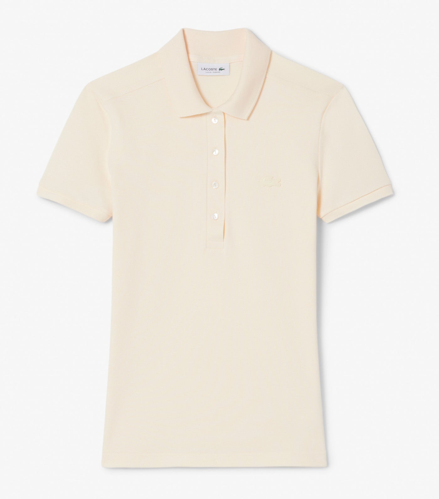 Lacoste L.12.D Slim Fit Stretch Mini Pique Polo Shirt Powder