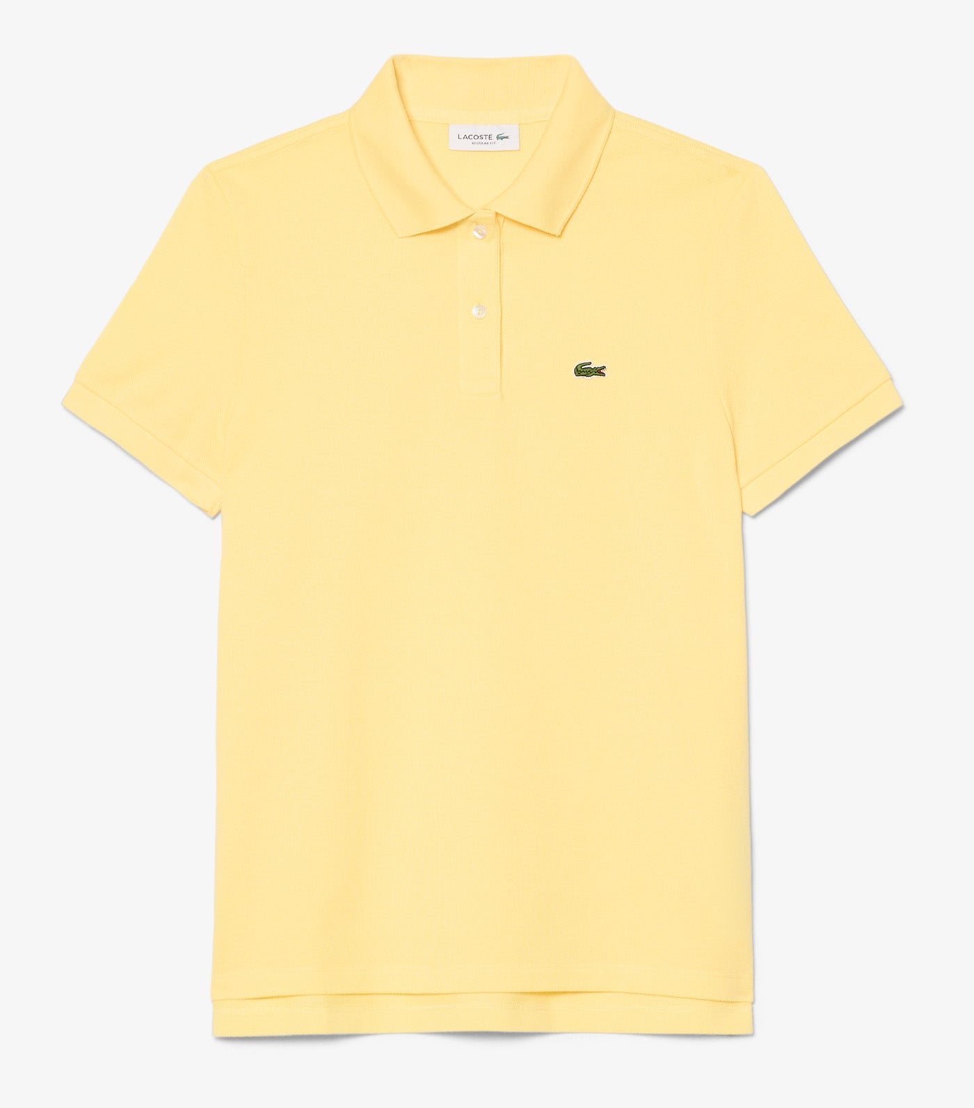 Lacoste Women's Regular Fit Soft Cotton Petit Pique Polo Shirt Yellow