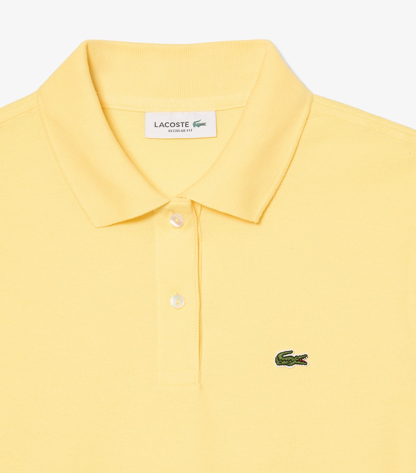 Lacoste Women's Regular Fit Soft Cotton Petit Pique Polo Shirt Yellow
