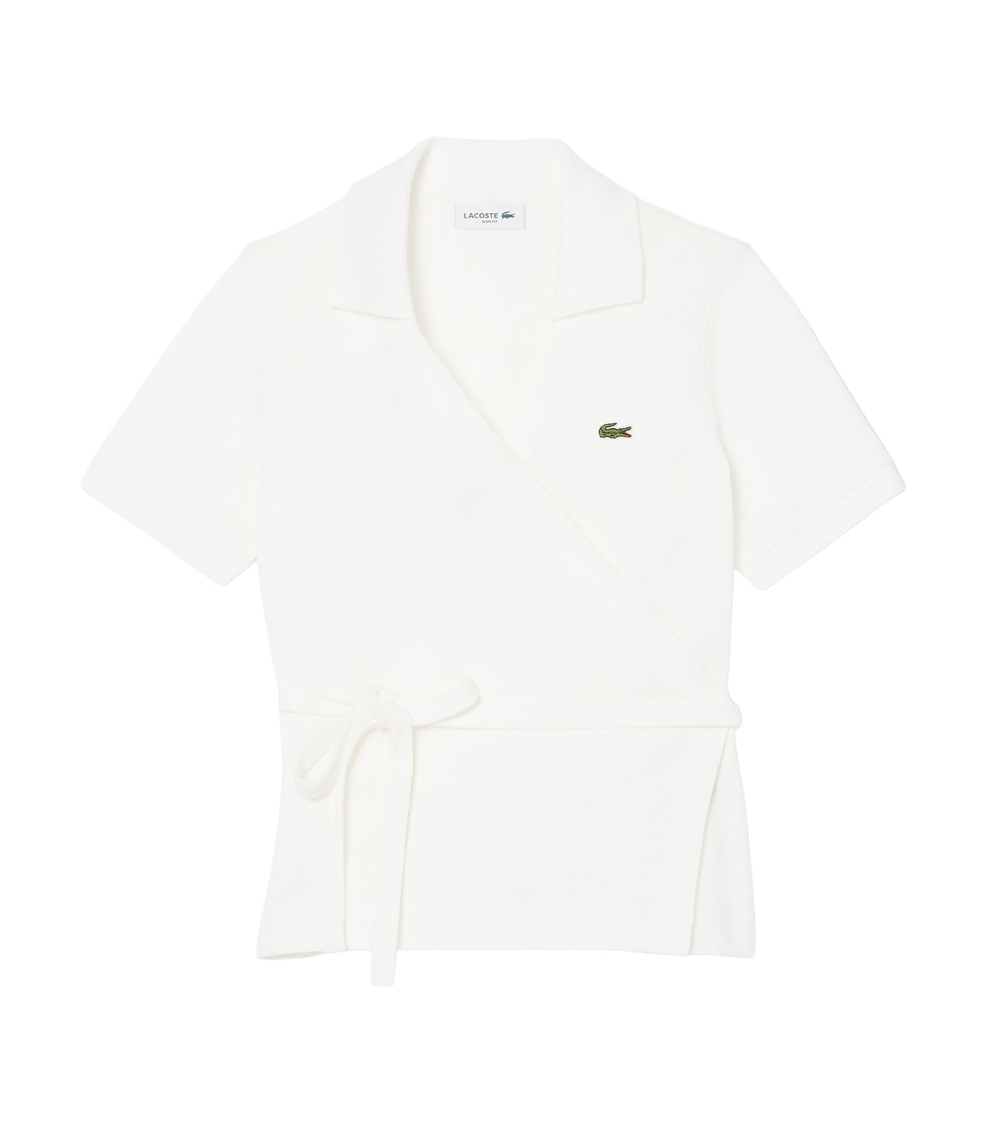 Stretch Mini Piqué Wrap Polo Shirt