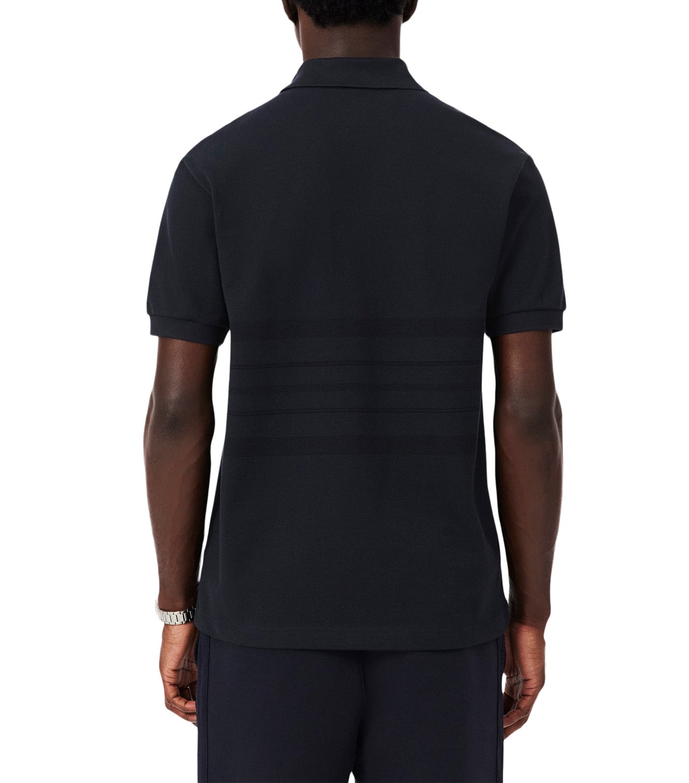 French Made Classic Fit Striped Polo Blackbird