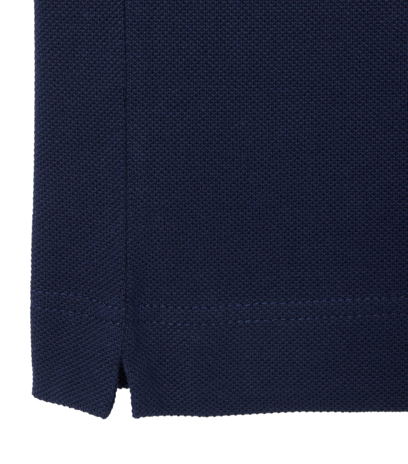 Classic Fit Embossed Branding Polo Shirt Navy Blue