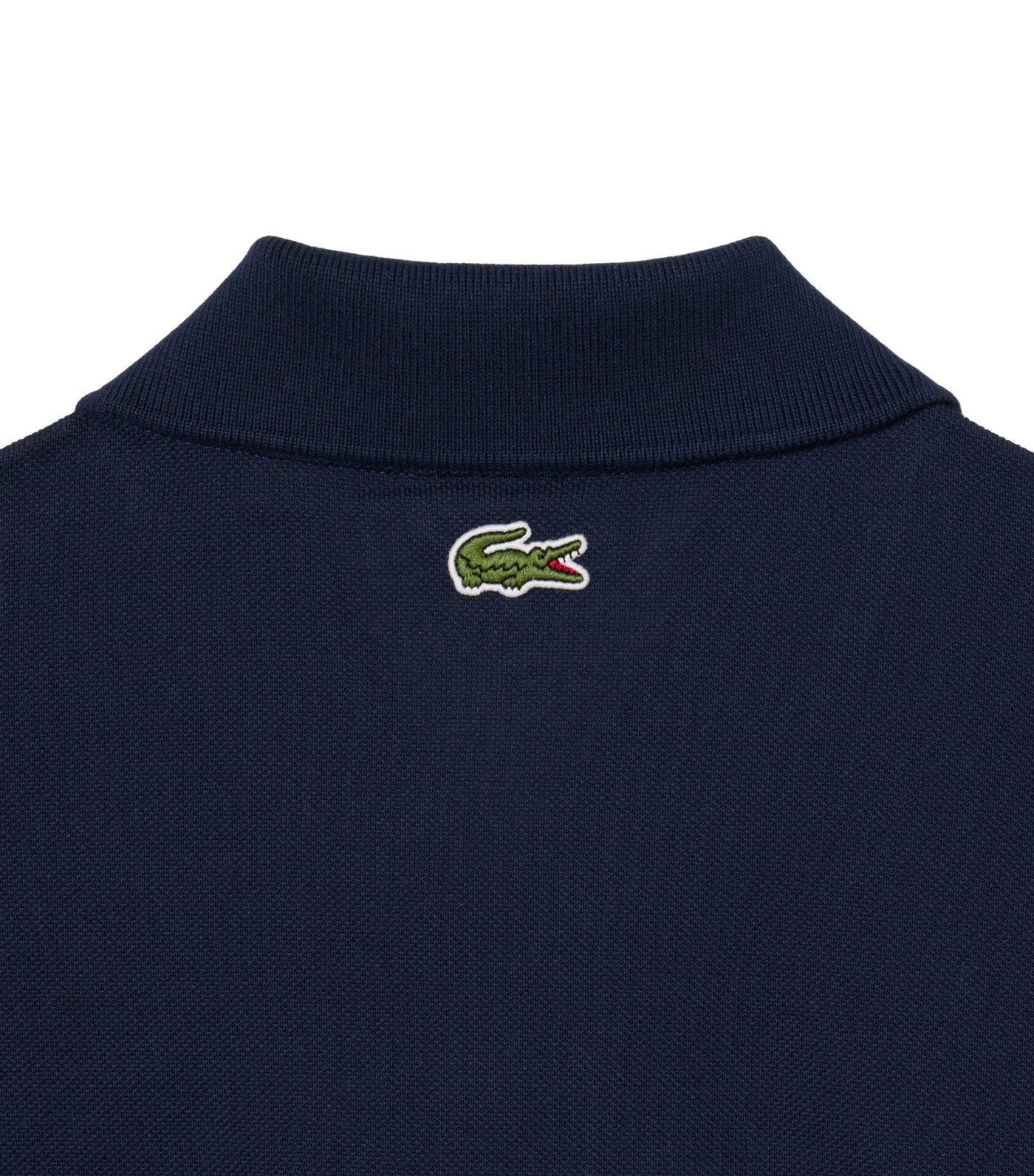 Classic Fit Embossed Branding Polo Shirt Navy Blue