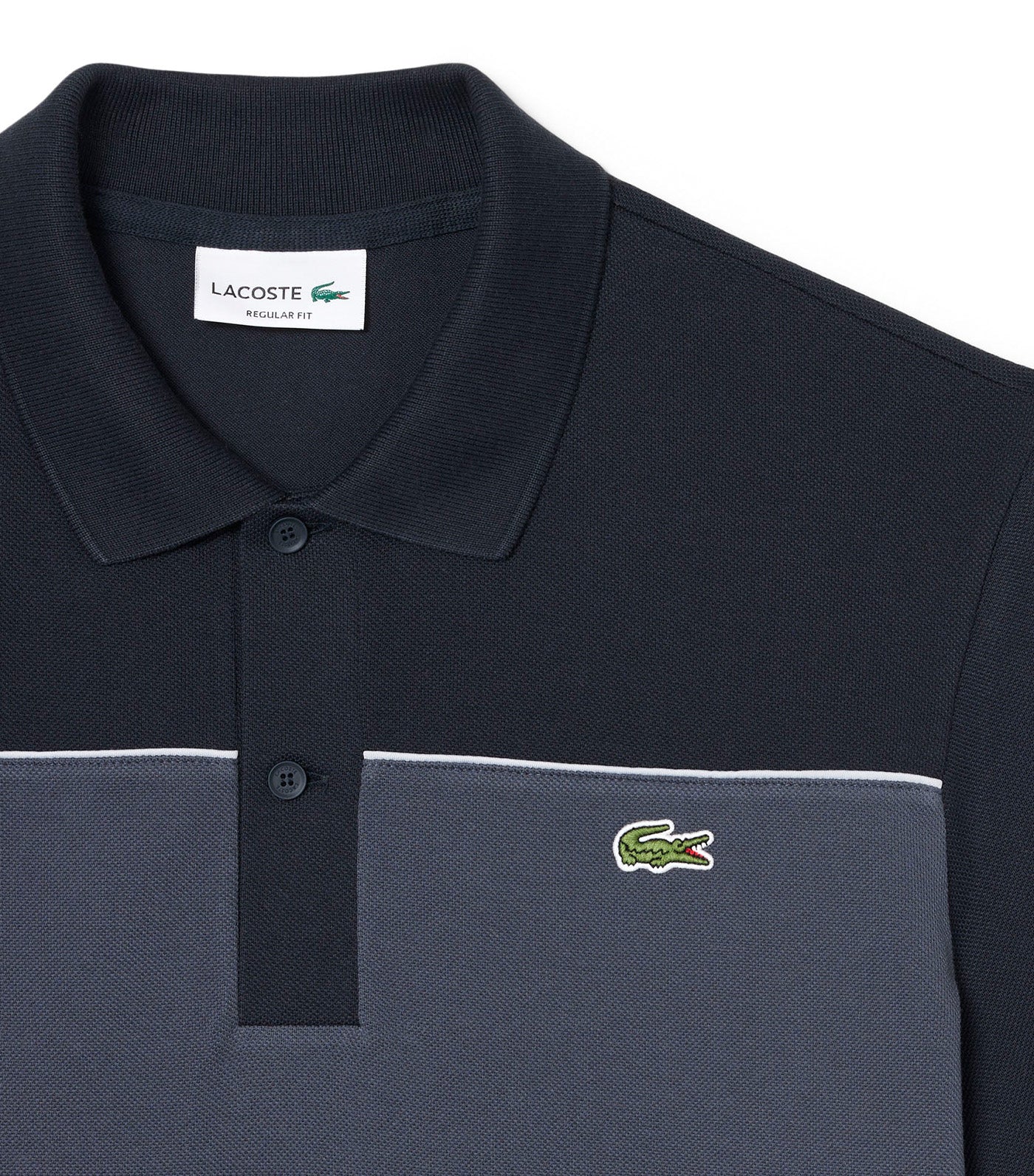 Regular Fit Color-Block Piqué Polo Shirt