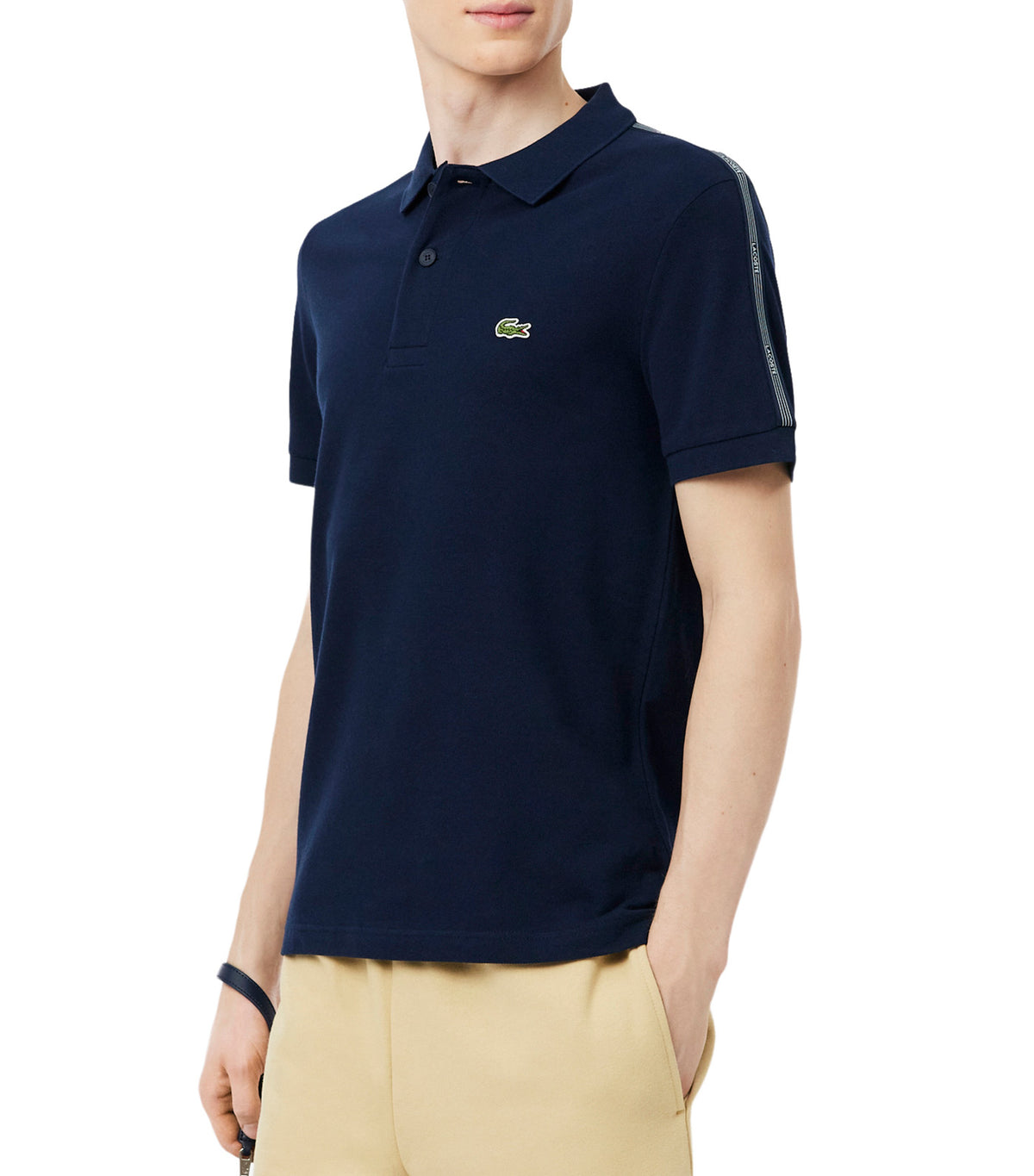 Regular Fit Logo Stripe Polo Shirt Midnight Blue