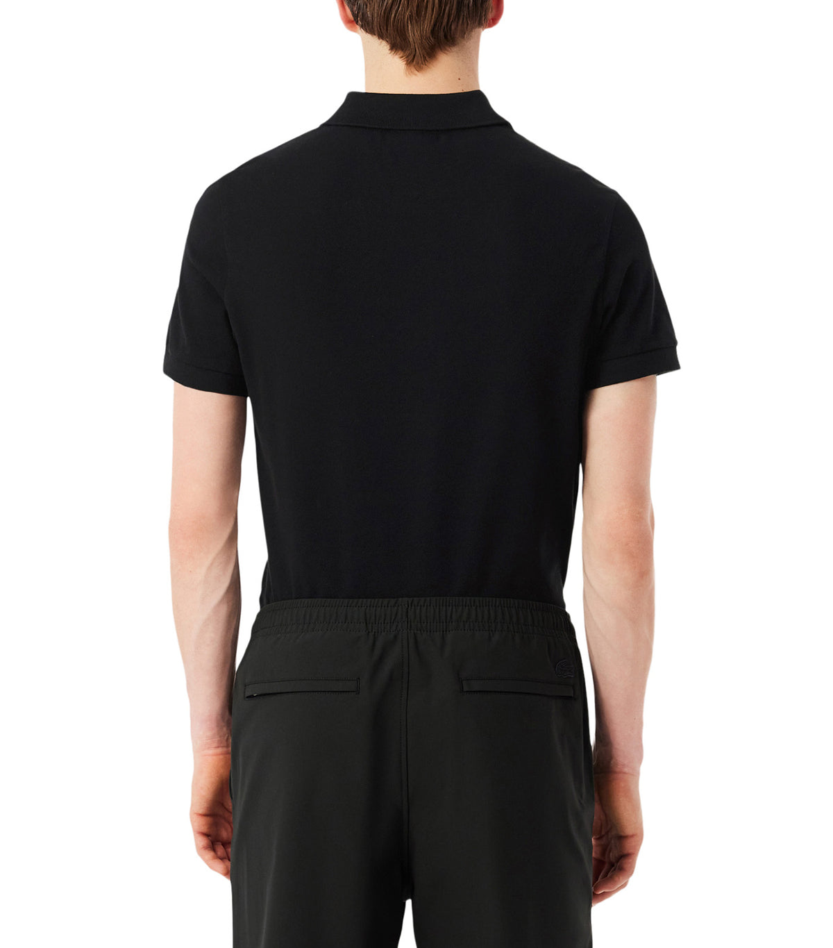 Regular Fit Logo Stripe Polo Shirt Black