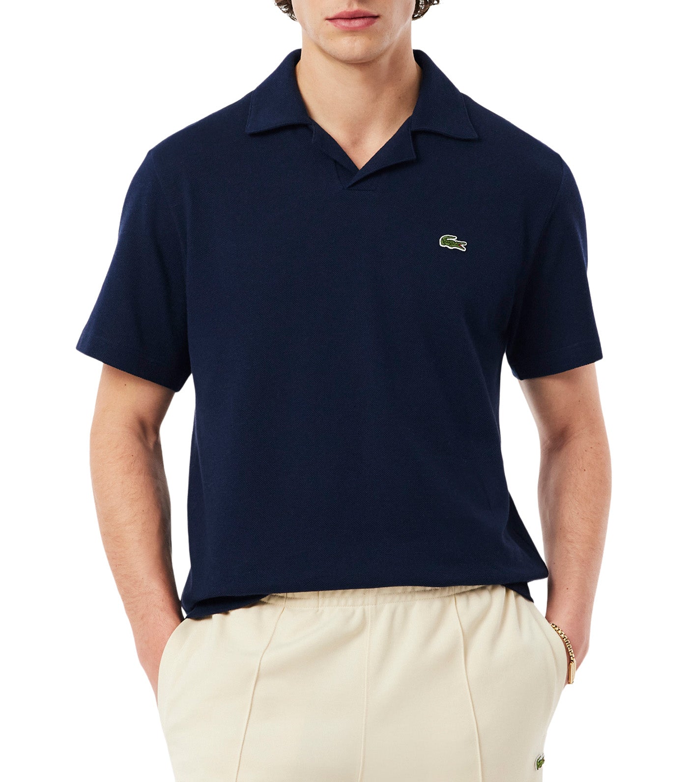 Classic Fit Cotton-Linen Polo Shirt