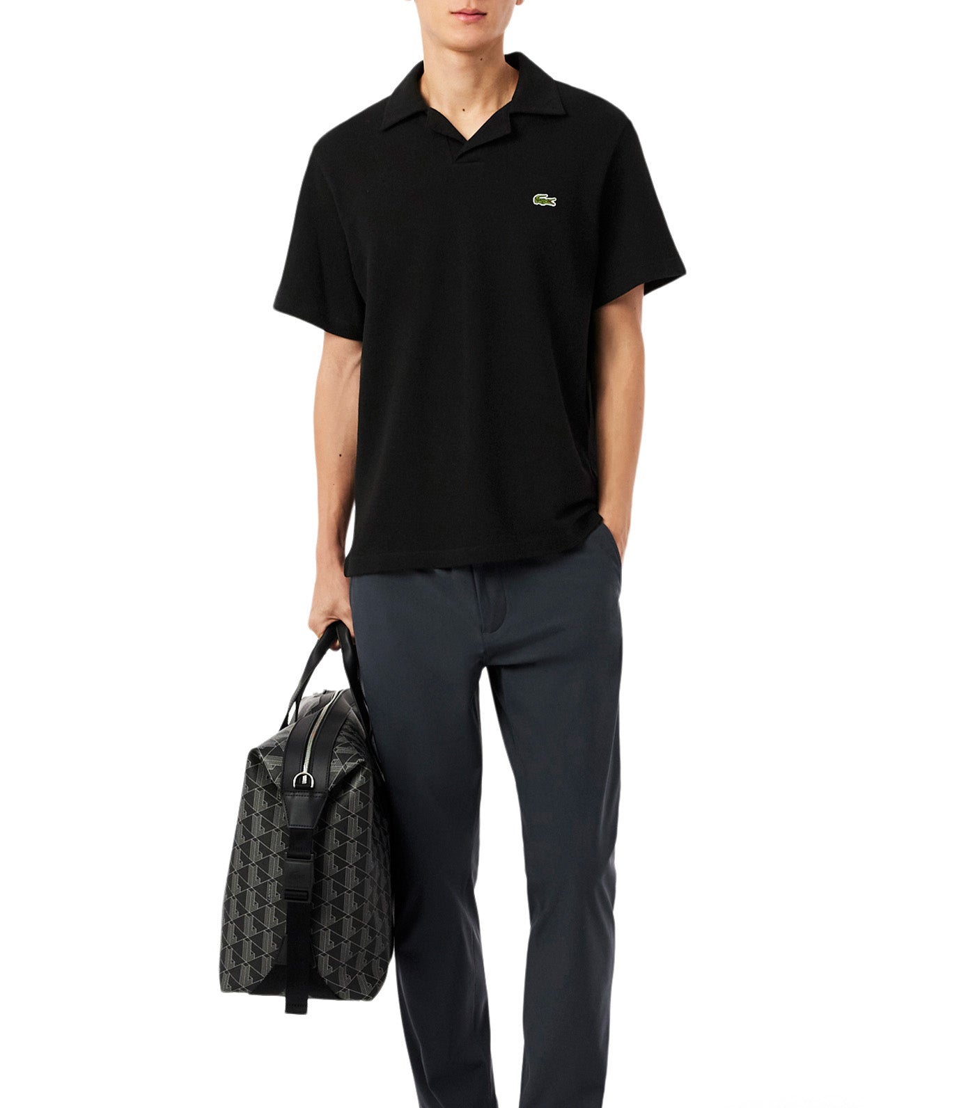 Classic Fit Cotton-Linen Polo Shirt