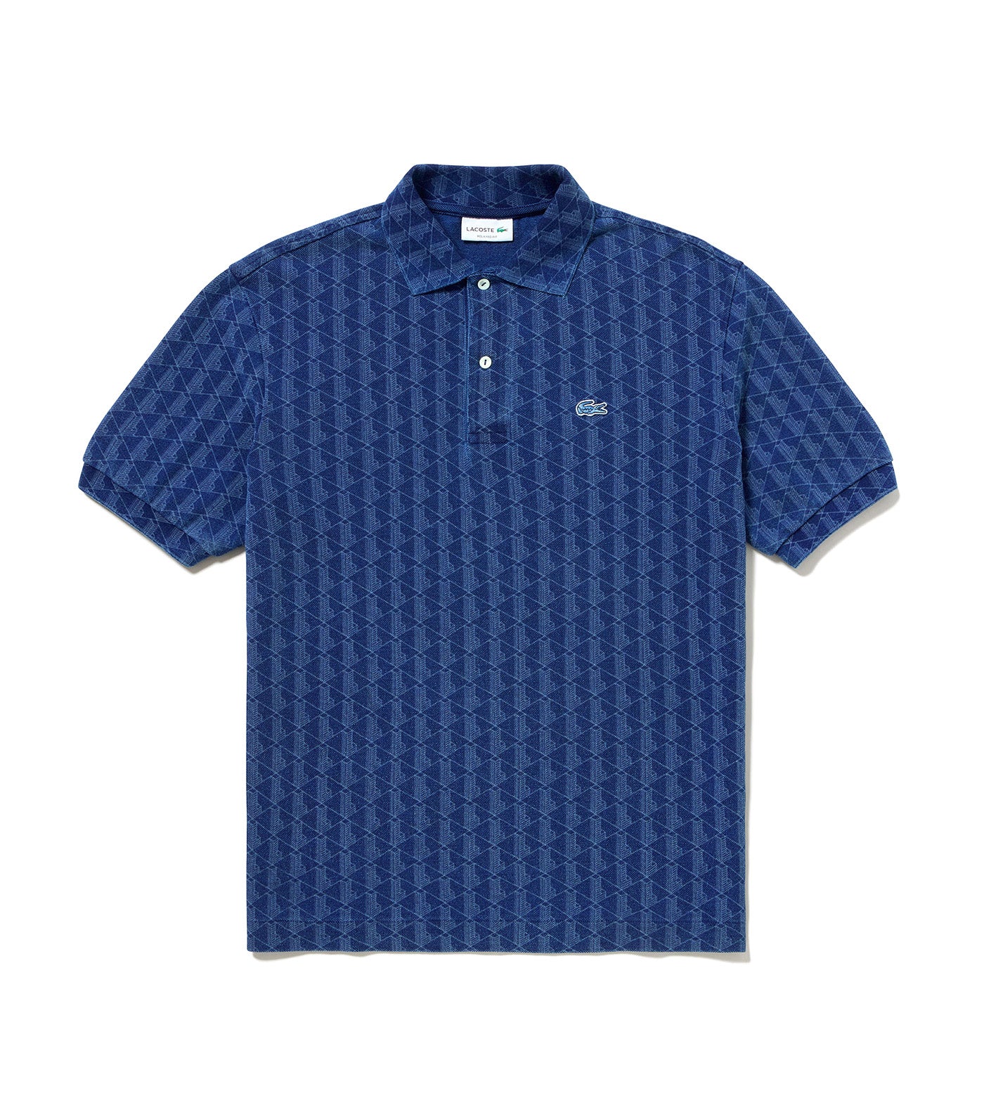 Monogram Print Piqué Polo Shirt