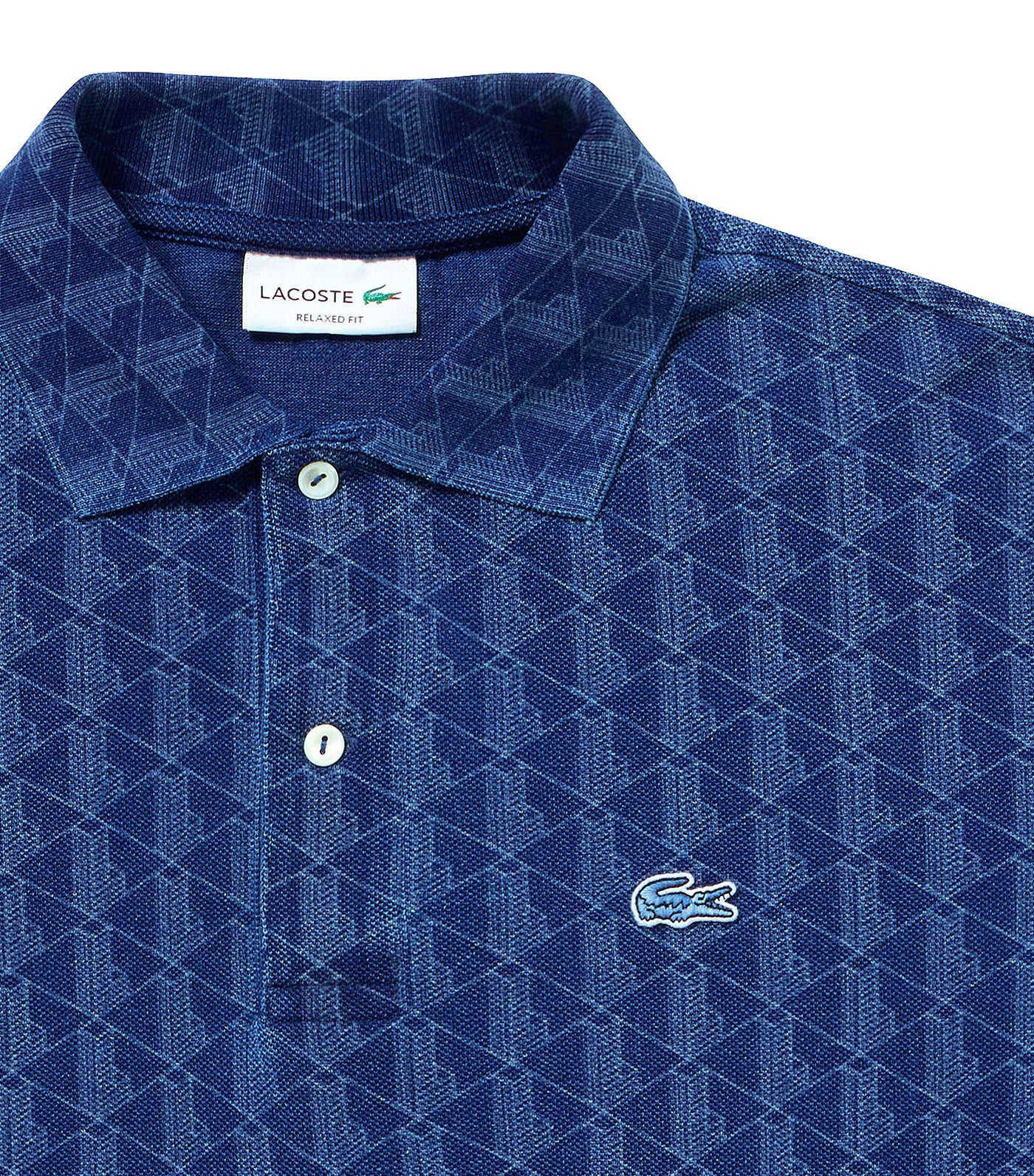 Monogram Print Piqué Polo Shirt