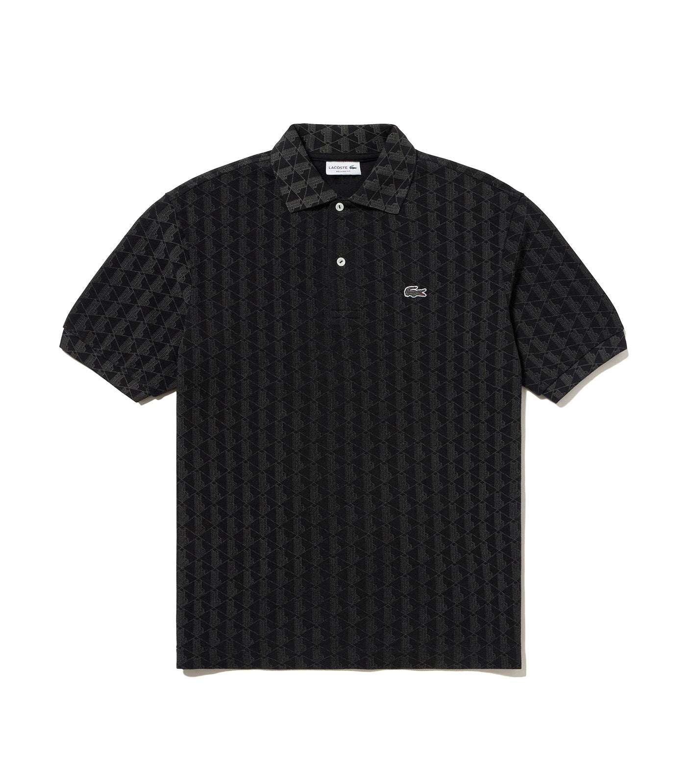 Monogram Print Piqué Polo Shirt