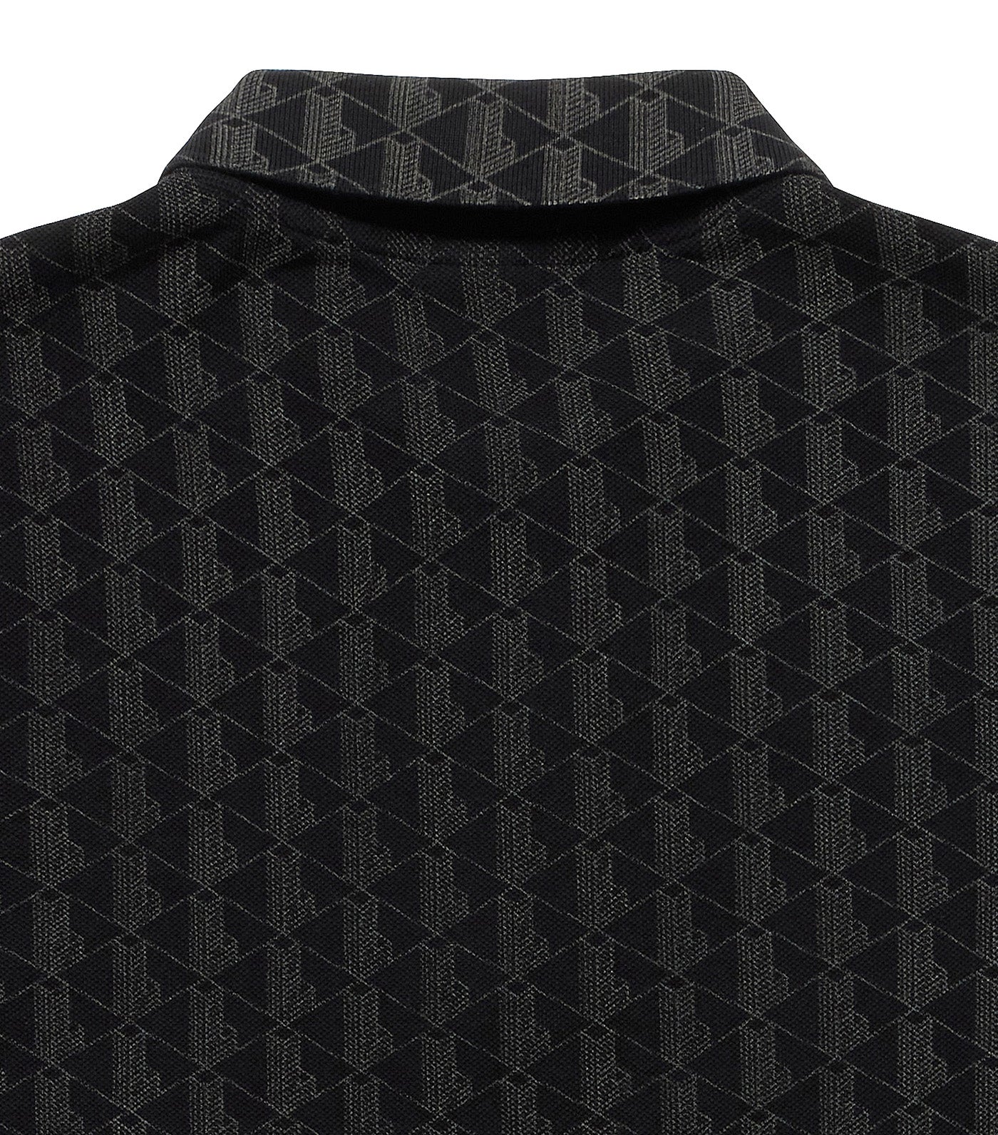 Monogram Print Piqué Polo Shirt