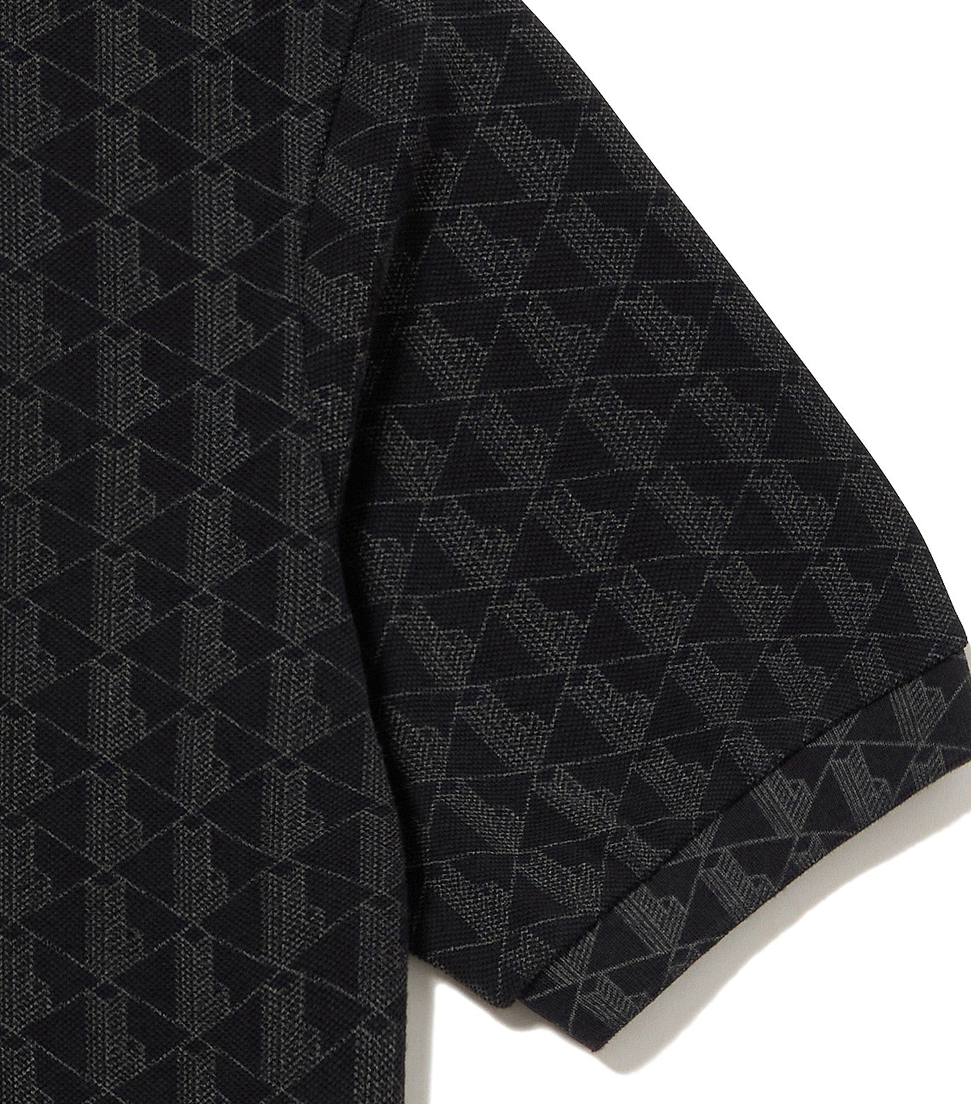 Monogram Print Piqué Polo Shirt