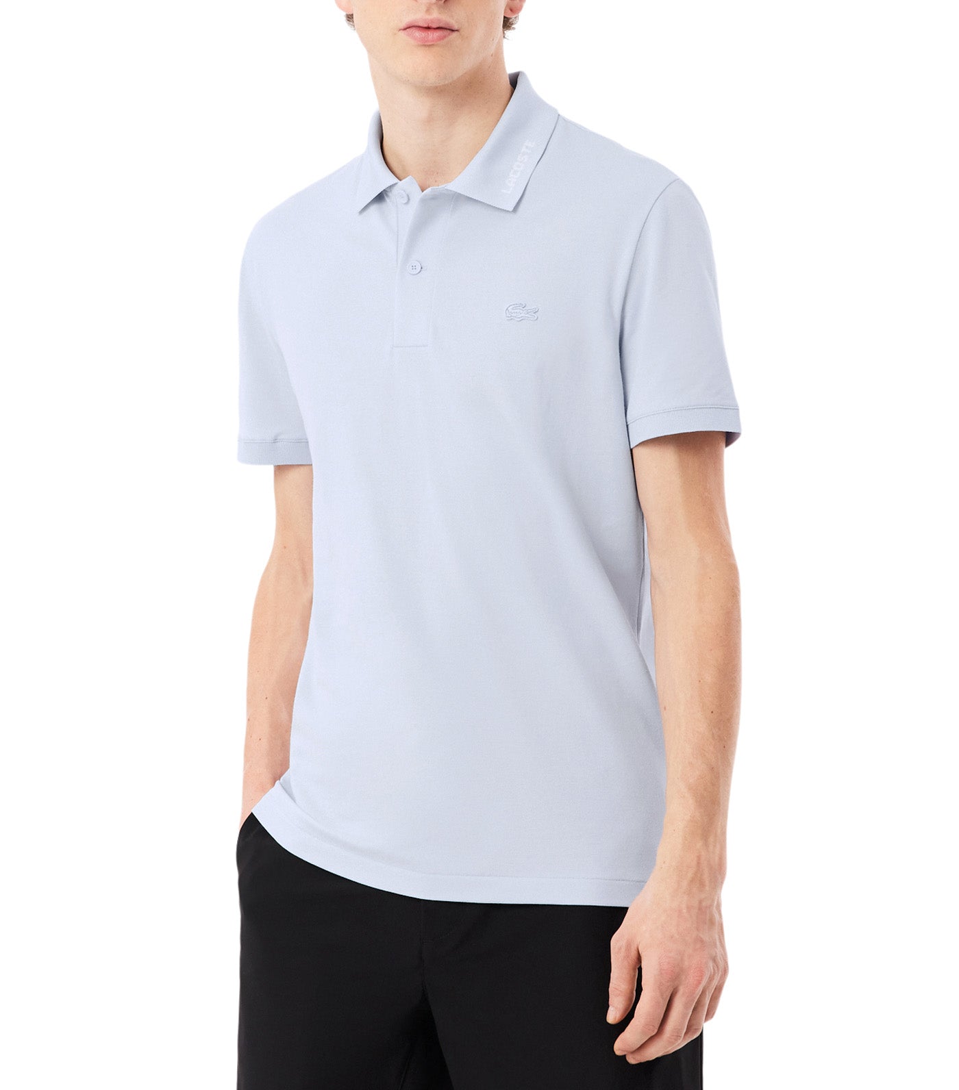 Slim Fit Jacquard Branded Piqué Polo Shirt