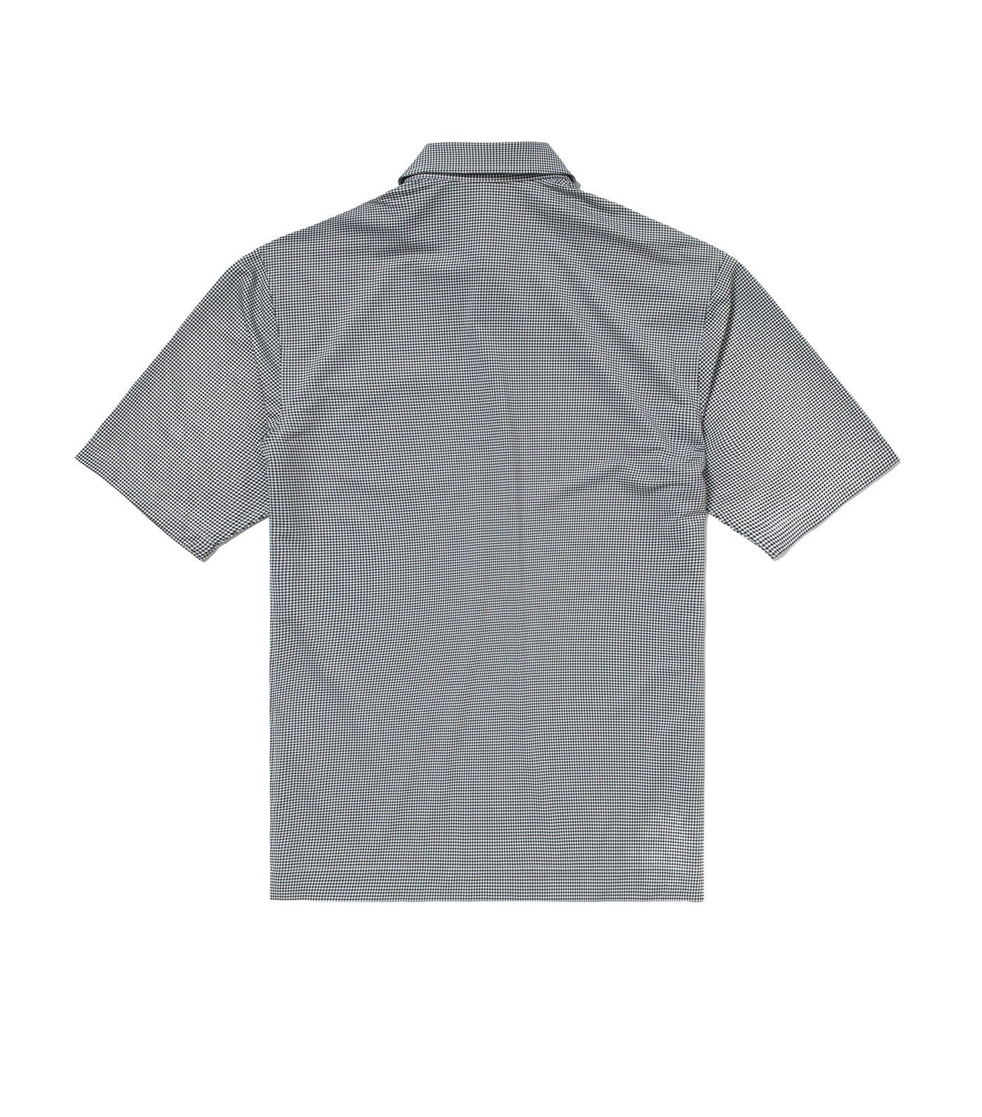 Checked Piqué Polo Black