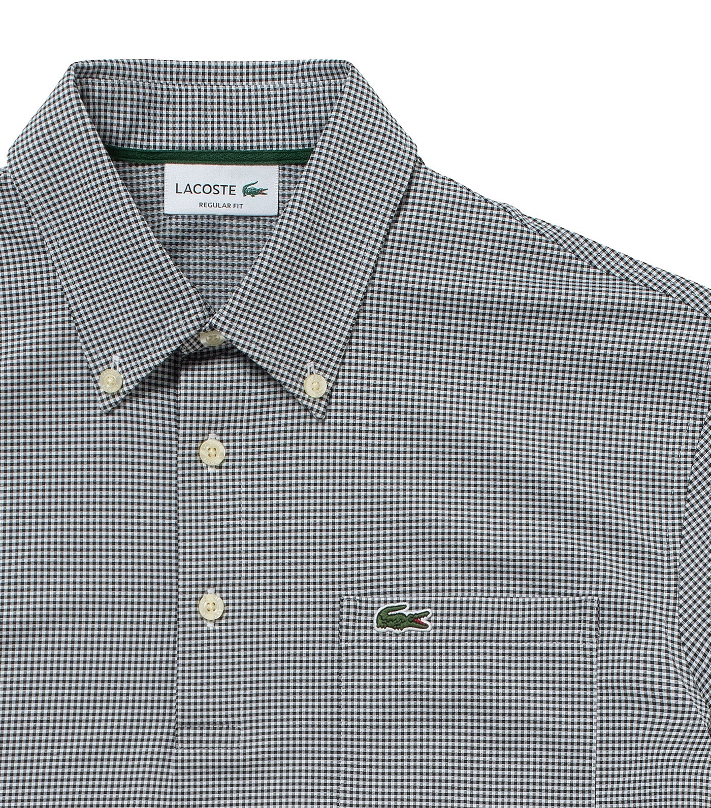 Checked Piqué Polo Black